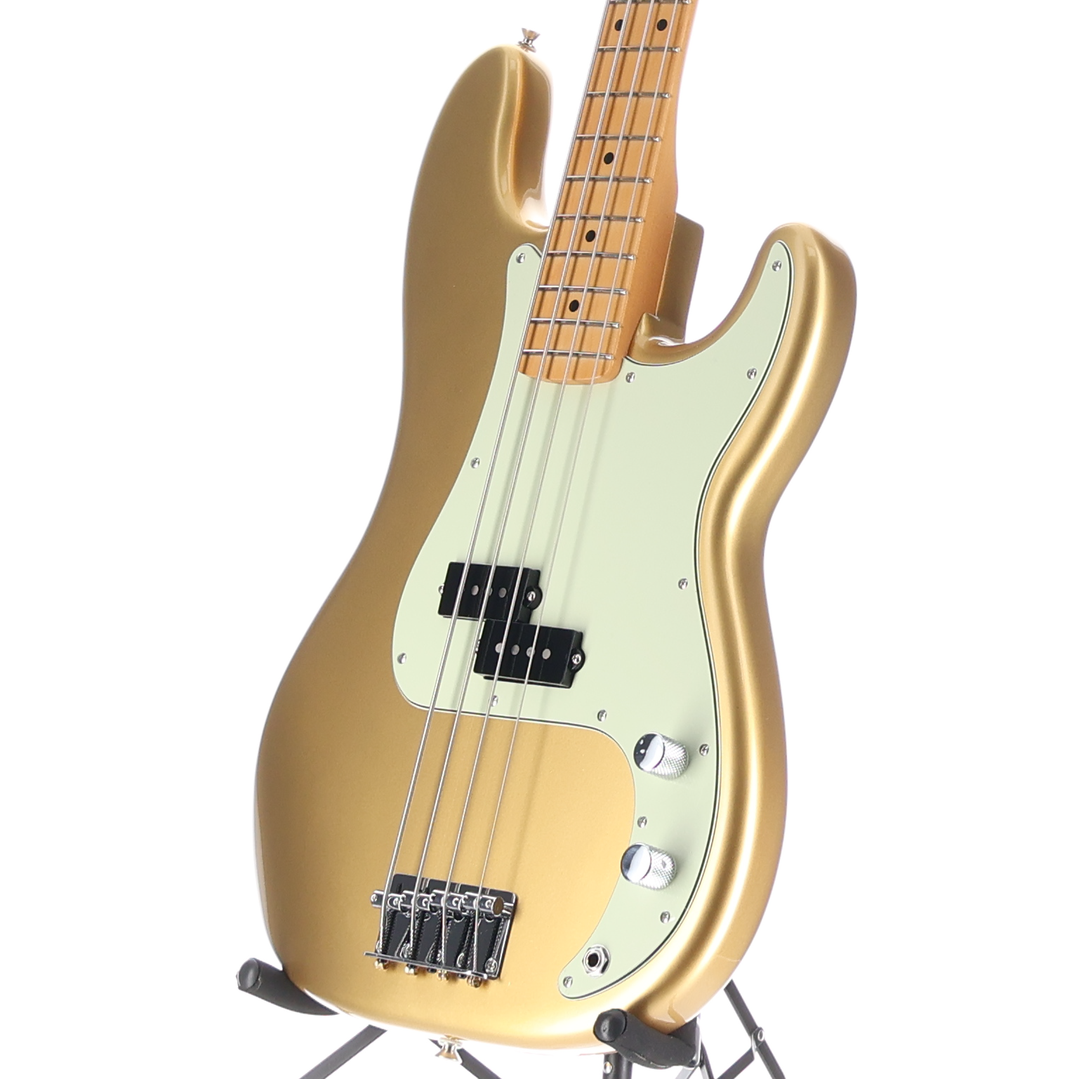 Fender 75th Anniversary Player II Precision Bass, Maple Fingerboard, Aztec Gold (V9) (13346)