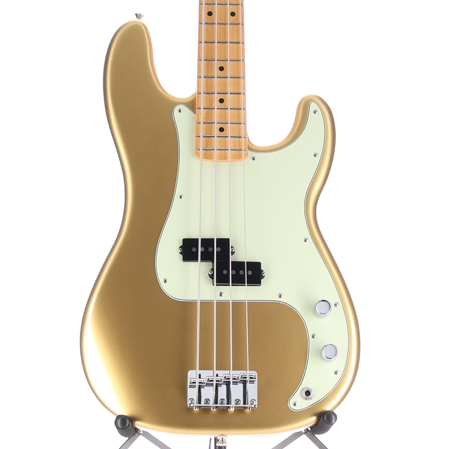 Fender 75th Anniversary Player II Precision Bass, Maple Fingerboard, Aztec Gold (V9) (13346)
