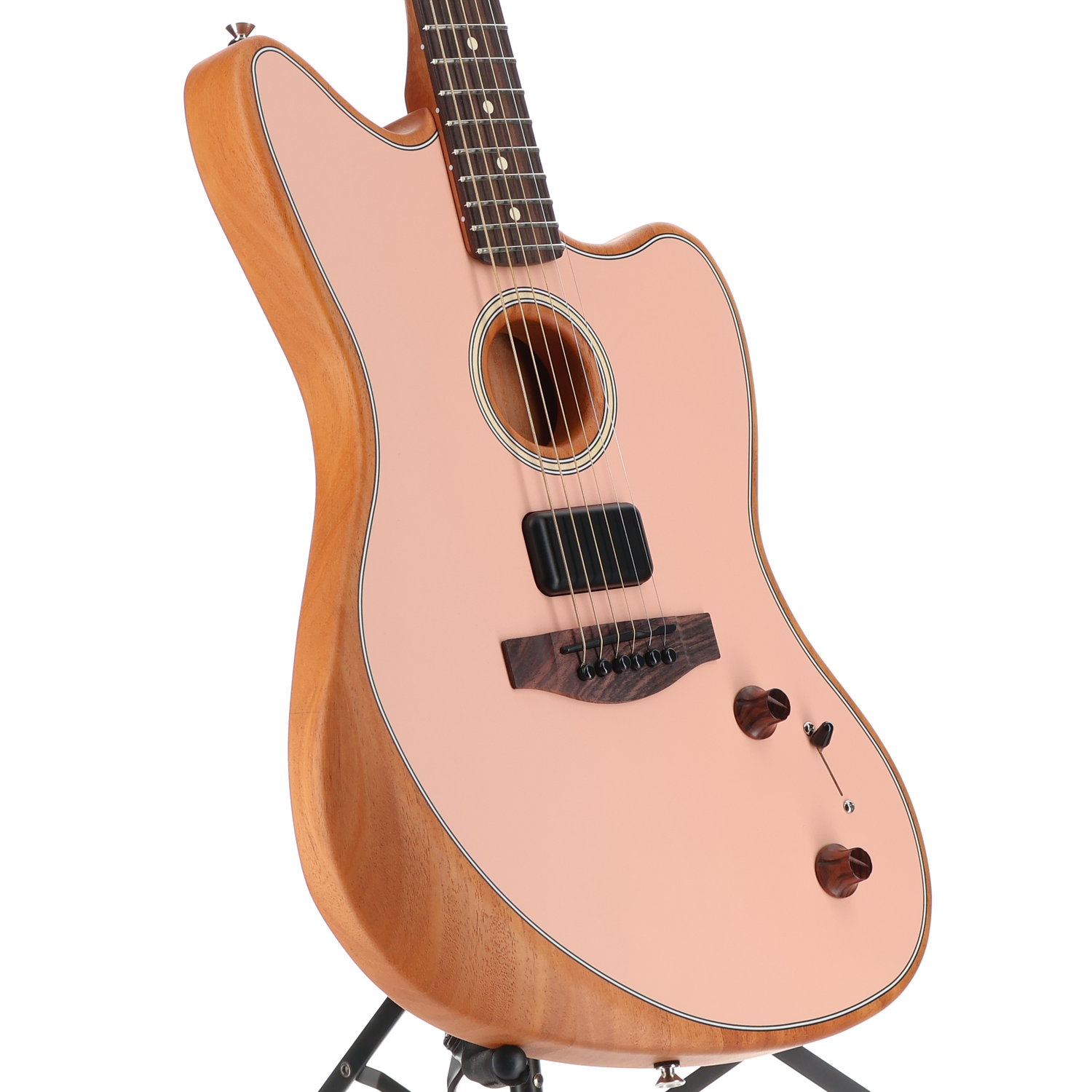 Fender Acoustasonic Player Jazzmaster, Rosewood Fingerboard, Shell Pink (S9) (17447)