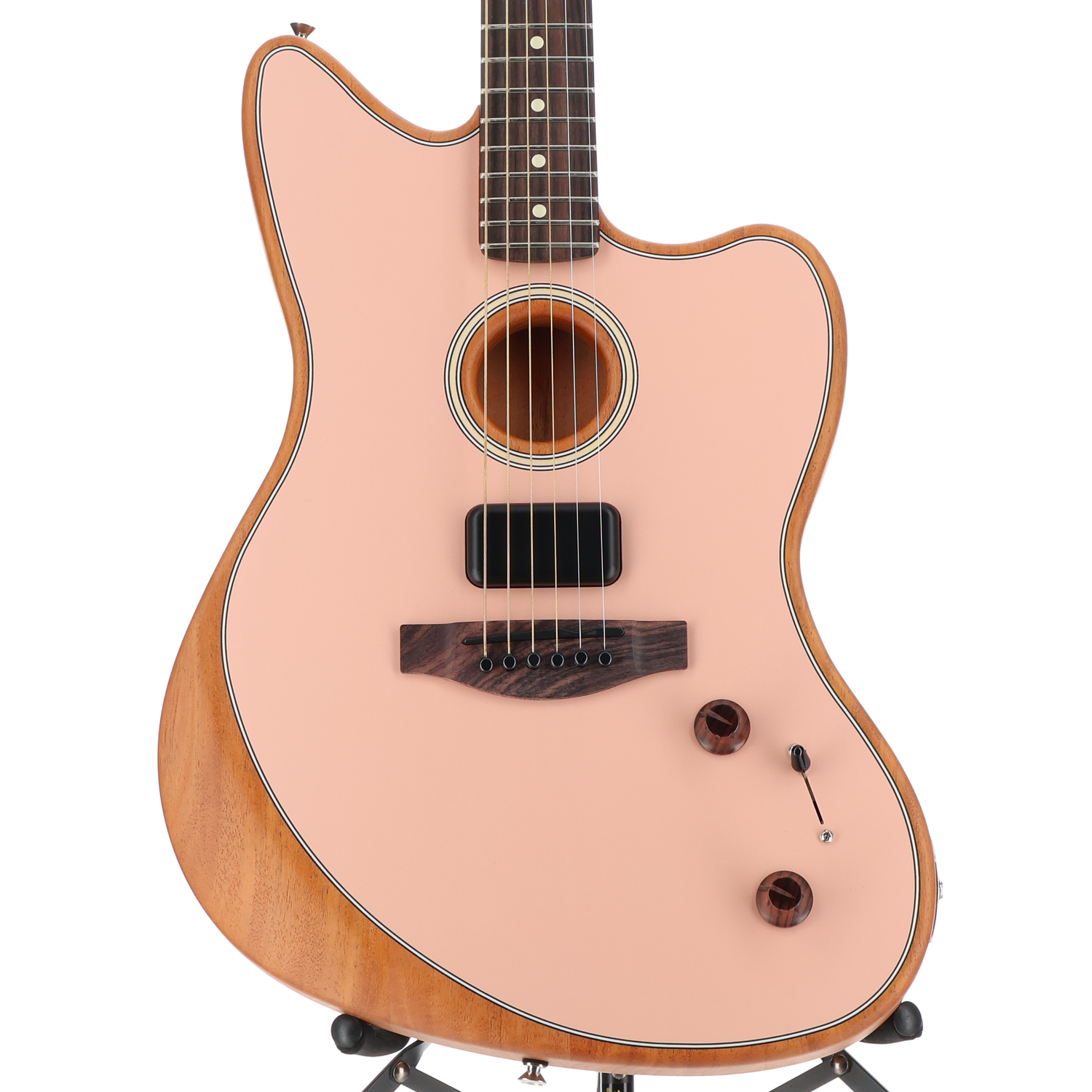 Fender Acoustasonic Player Jazzmaster, Rosewood Fingerboard, Shell Pink (S9) (17447)