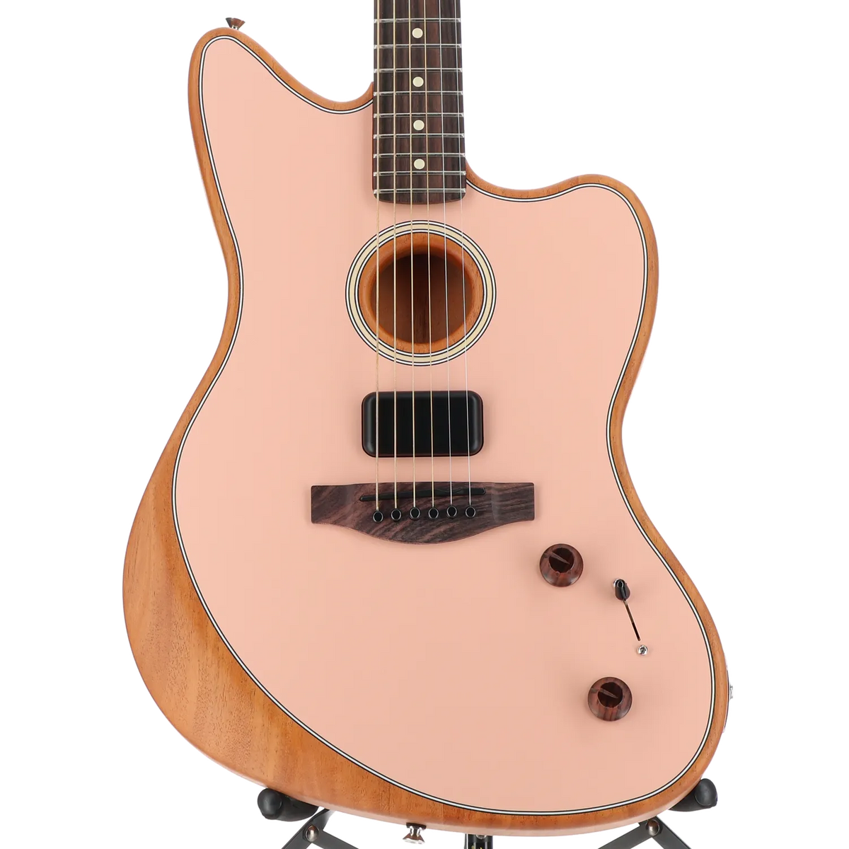 Fender Acoustasonic Player Jazzmaster, Rosewood Fingerboard, Shell Pink (S9) (17447)