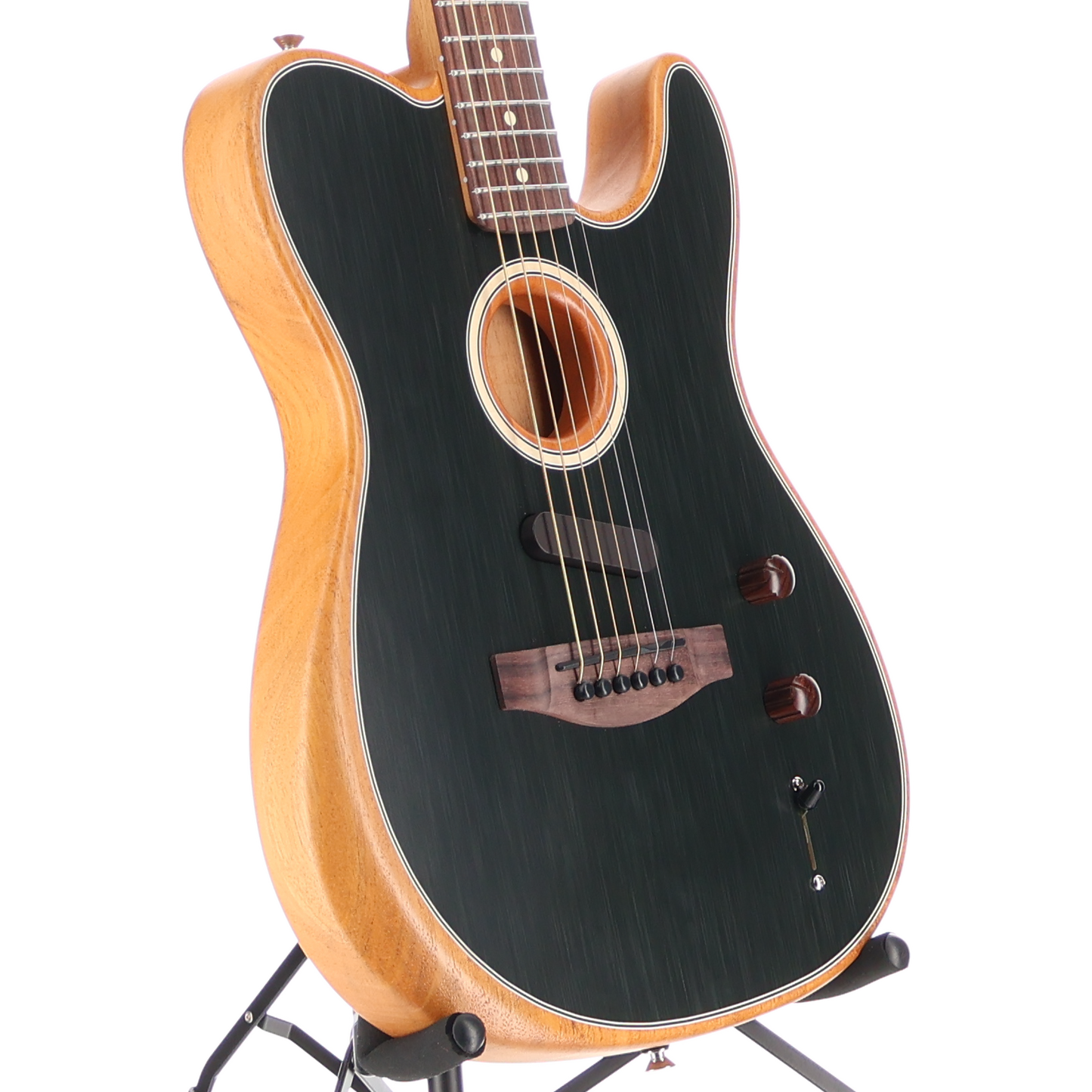 Fender Acoustasonic Player Telecaster, Brushed Black, Plays Great (R13) (06017)