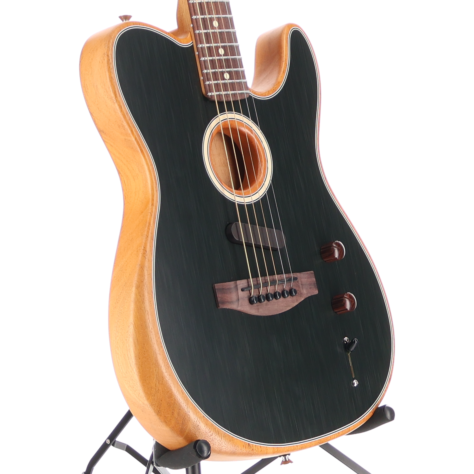Fender Acoustasonic Player Telecaster, Brushed Black, Plays Great (R13) (06017)