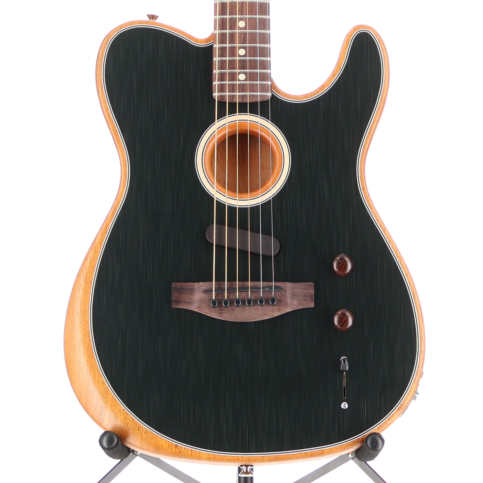 Fender Acoustasonic Player Telecaster, Brushed Black, Plays Great (R13) (06017)