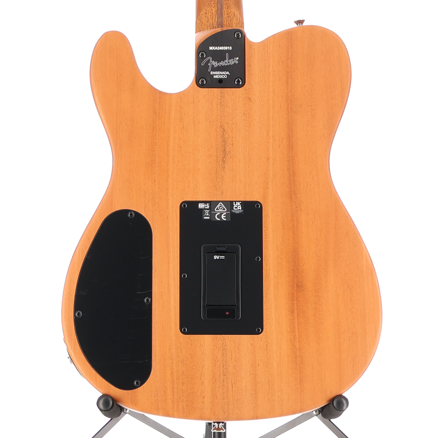 Fender Acoustasonic Player Telecaster Guitar Rosewood Fingerboard Brushed Black (Q2) (03013)