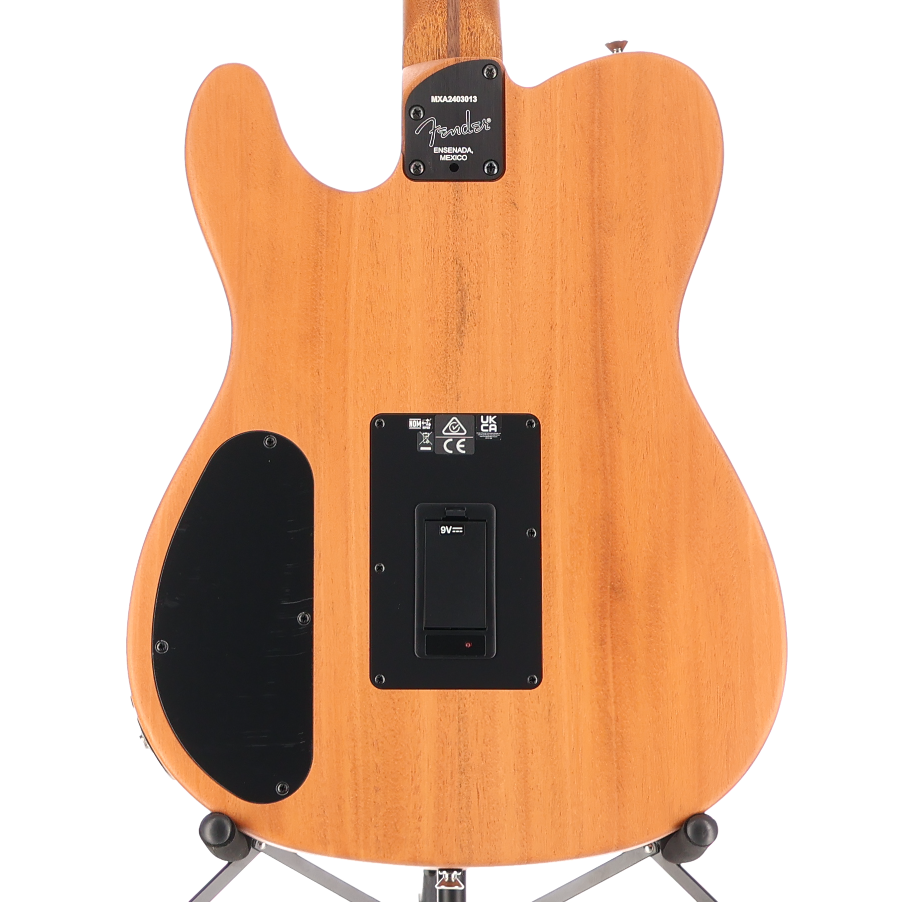 Fender Acoustasonic Player Telecaster Guitar Rosewood Fingerboard Brushed Black (Q2) (03013)