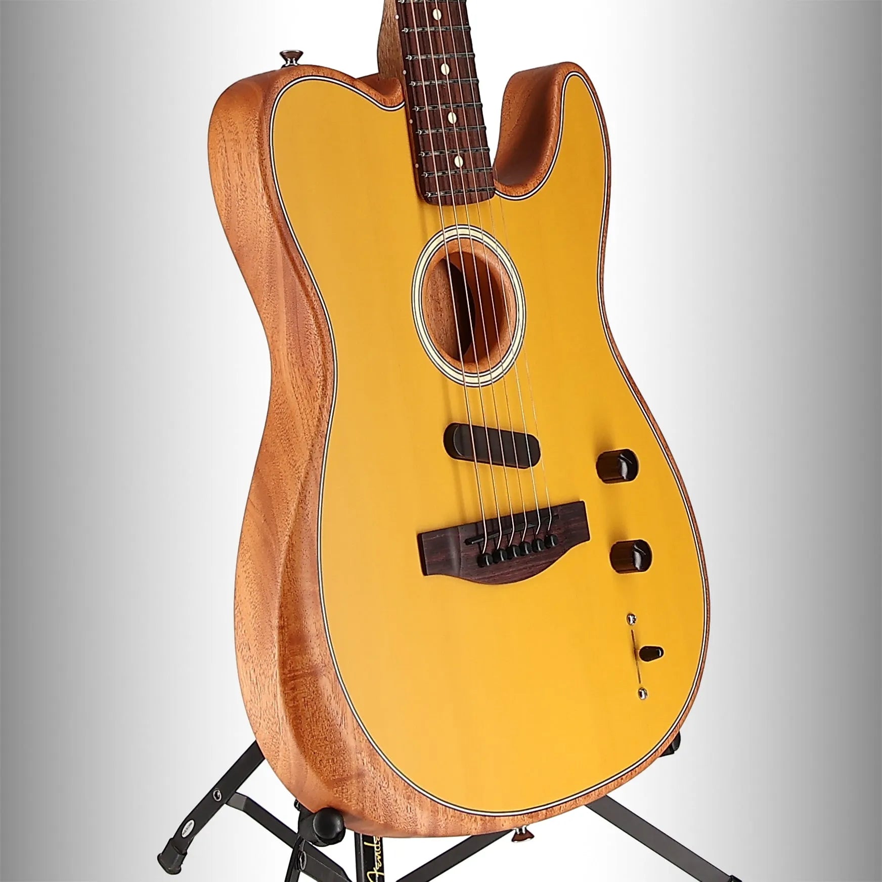 Fender Acoustasonic Player Telecaster, Rosewood Fingerboard, Butterscotch Blonde (F4) (04507)