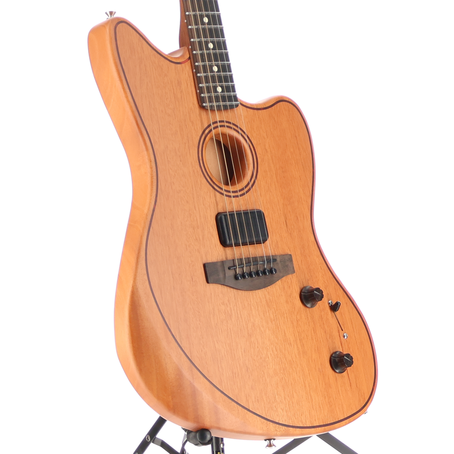 Fender American Acoustasonic Jazzmaster All-Mahogany, Ebony Fingerboard, Natural (EF11) (0264A)