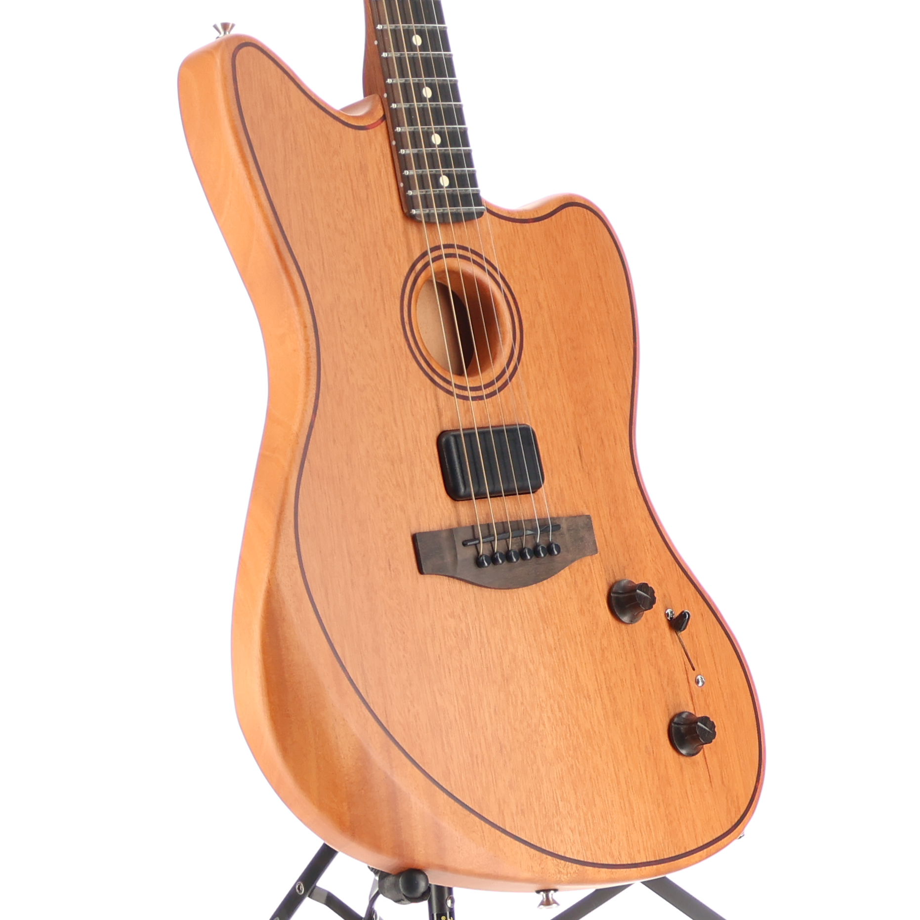 Fender American Acoustasonic Jazzmaster All-Mahogany, Ebony Fingerboard, Natural (EF11) (0264A)