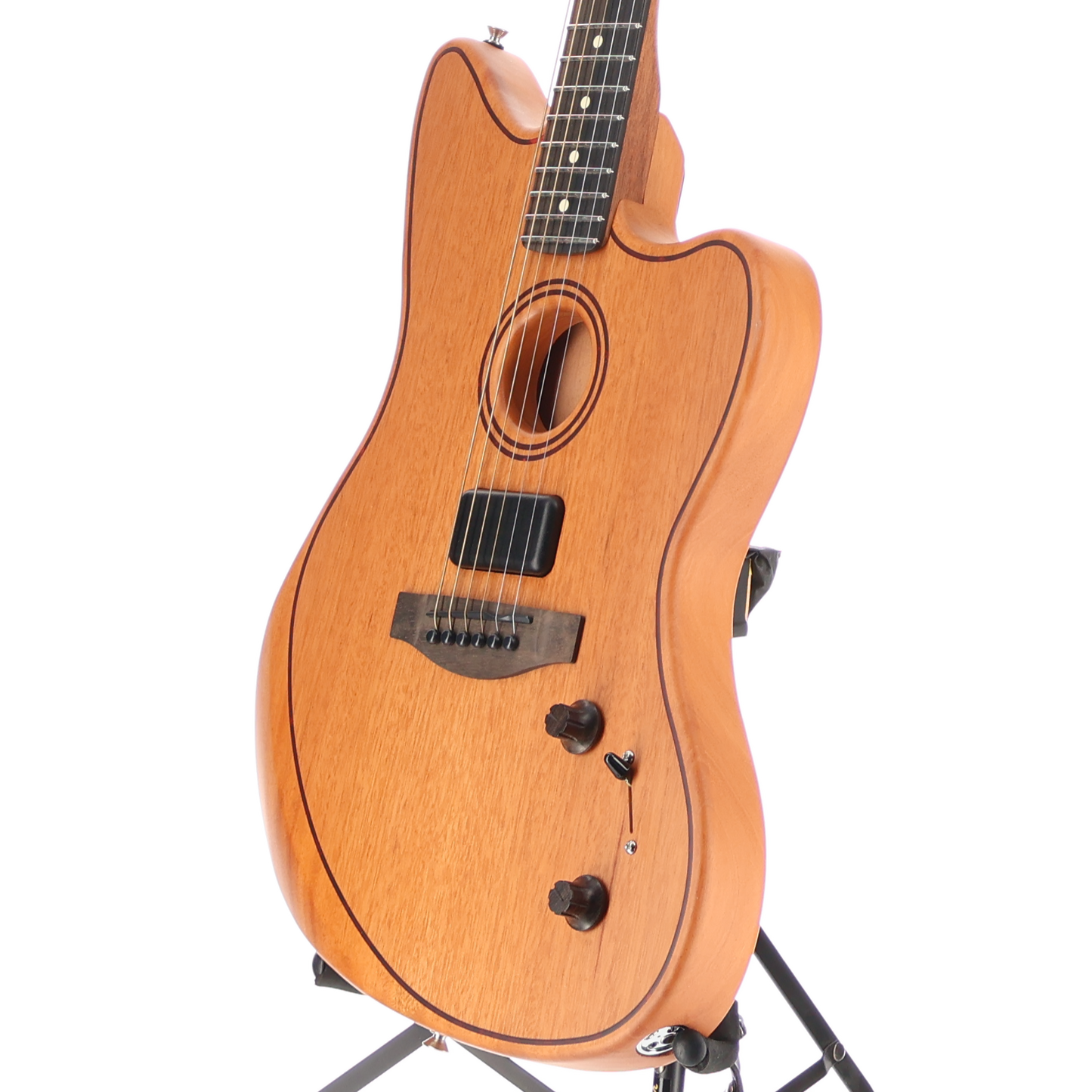 Fender American Acoustasonic Jazzmaster All-Mahogany, Ebony Fingerboard, Natural (EF11) (0264A)