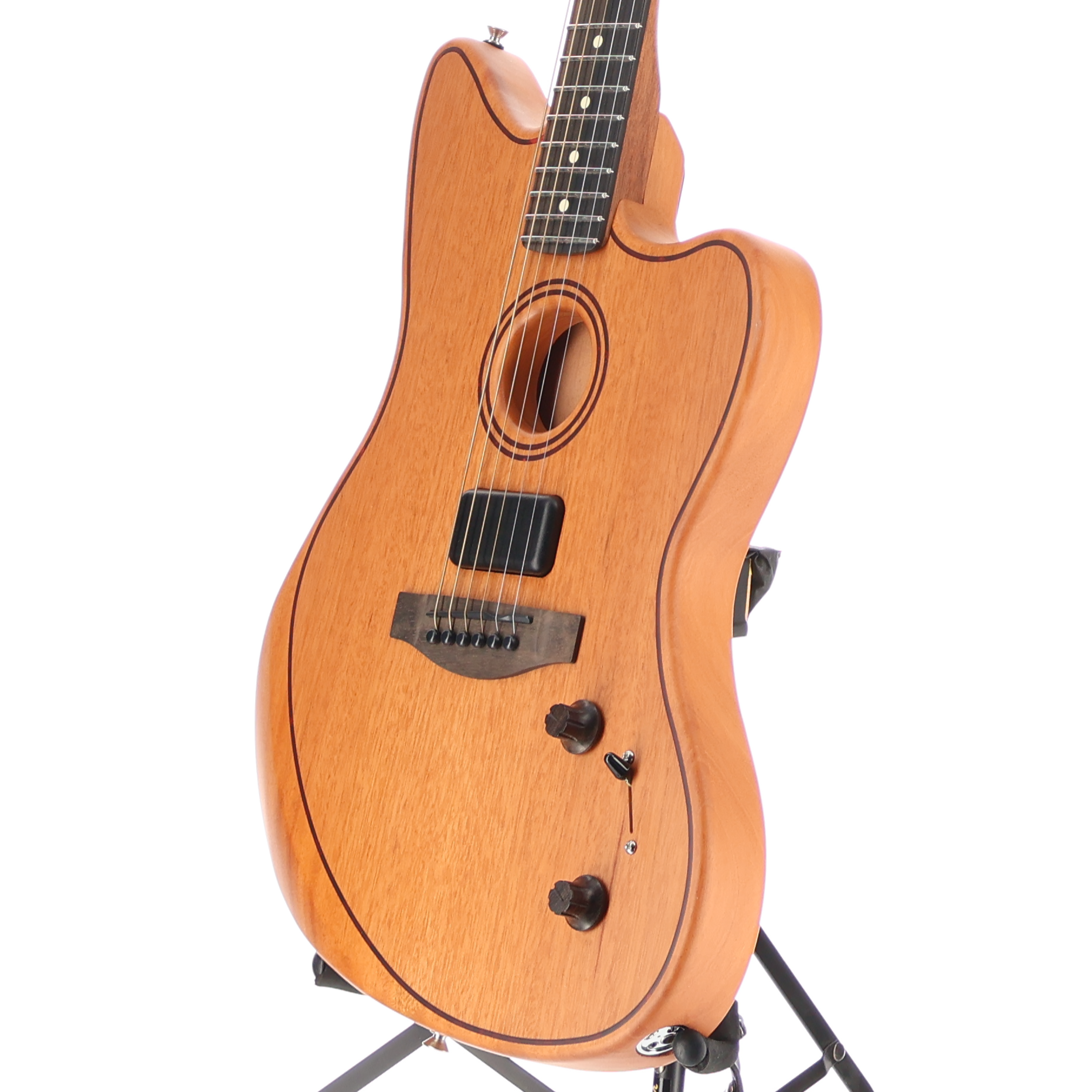 Fender American Acoustasonic Jazzmaster All-Mahogany, Ebony Fingerboard, Natural (EF11) (0264A)