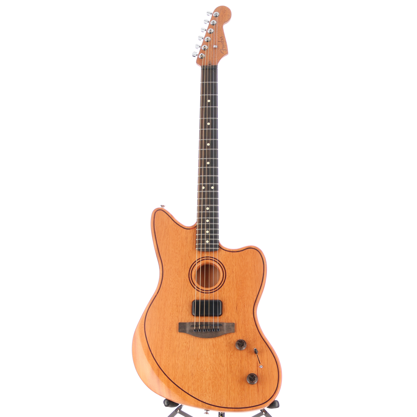 Fender American Acoustasonic Jazzmaster All-Mahogany, Ebony Fingerboard, Natural (EF11) (0264A)