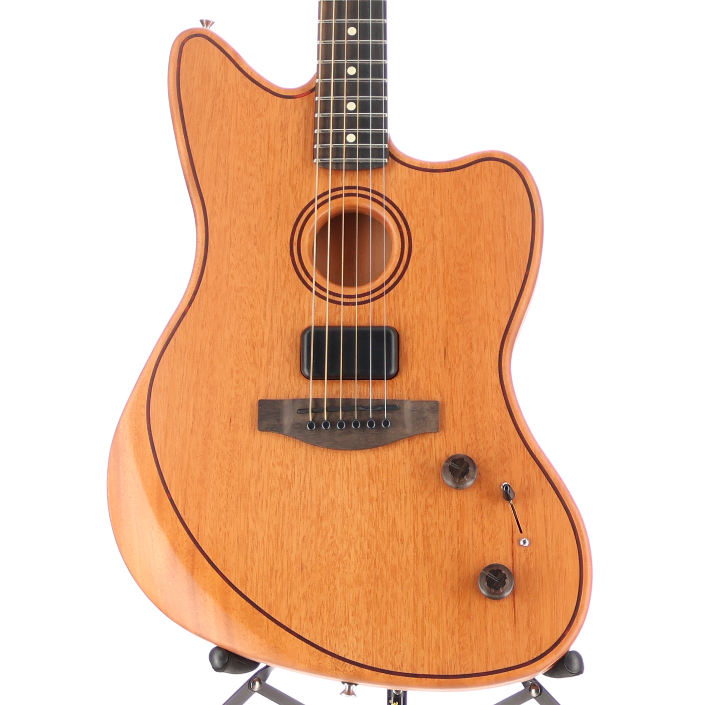 Fender American Acoustasonic Jazzmaster All-Mahogany, Ebony Fingerboard, Natural (EF11) (0264A)