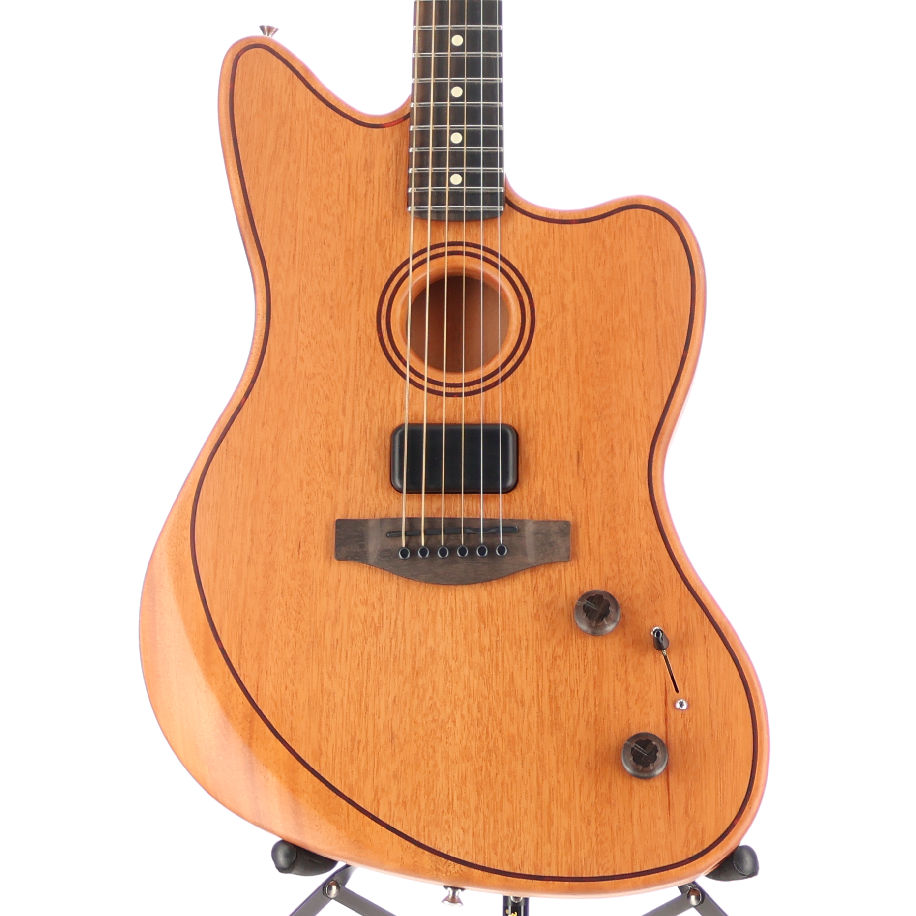 Fender American Acoustasonic Jazzmaster All-Mahogany, Ebony Fingerboard, Natural (EF11) (0264A)