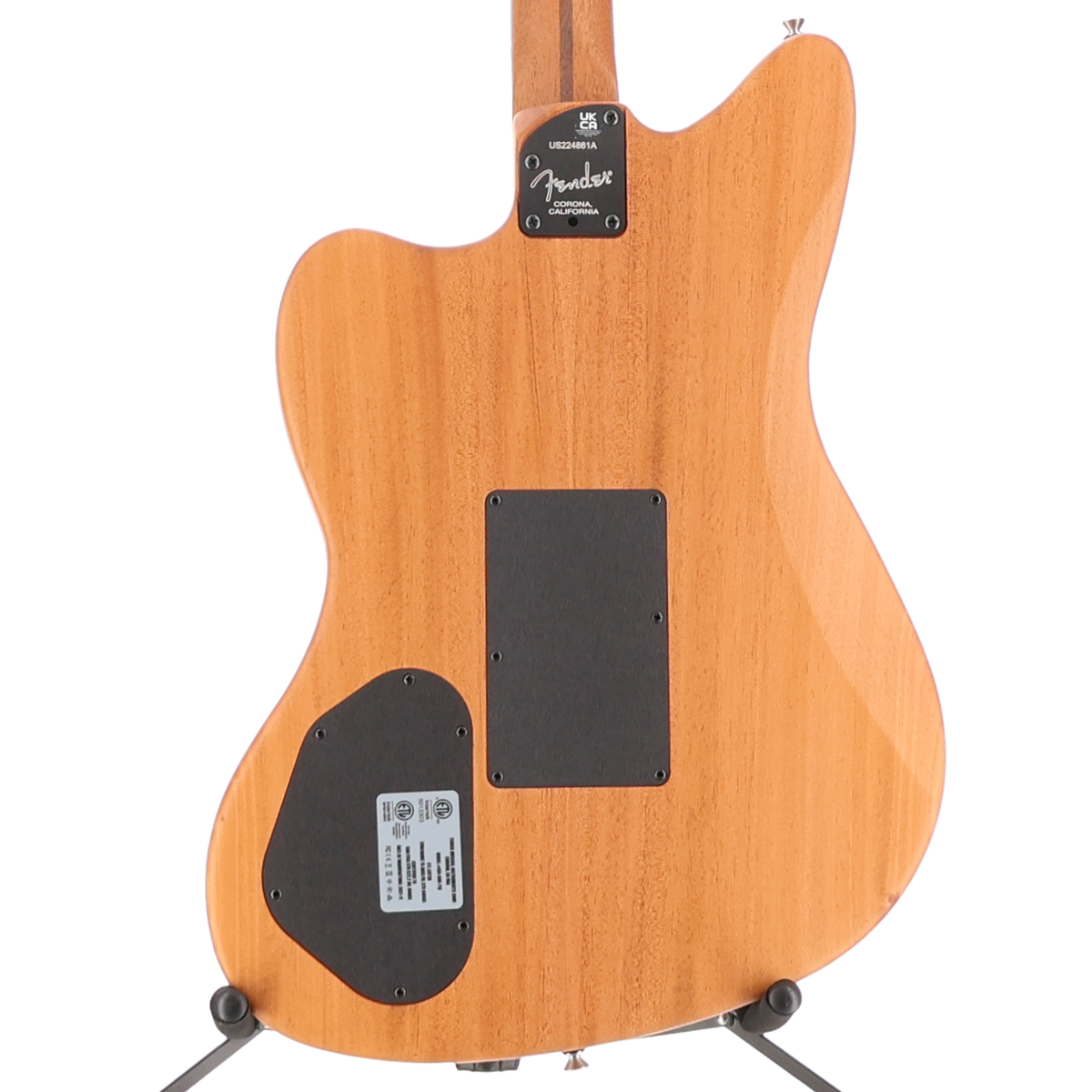 Fender American Acoustasonic Jazzmaster, Arctic White, Ebony Fingerboard (A6) (4861A)