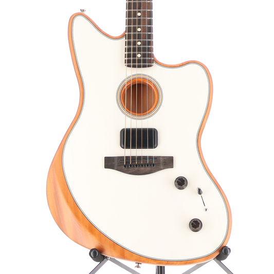 Fender American Acoustasonic Jazzmaster, Arctic White, Ebony Fingerboard (BB6) (2184A)