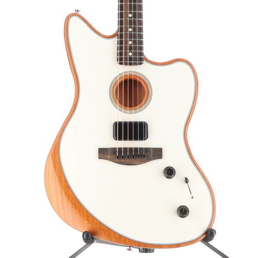 Fender American Acoustasonic Jazzmaster, Arctic White, Ebony Fingerboard (L12) (4934A)