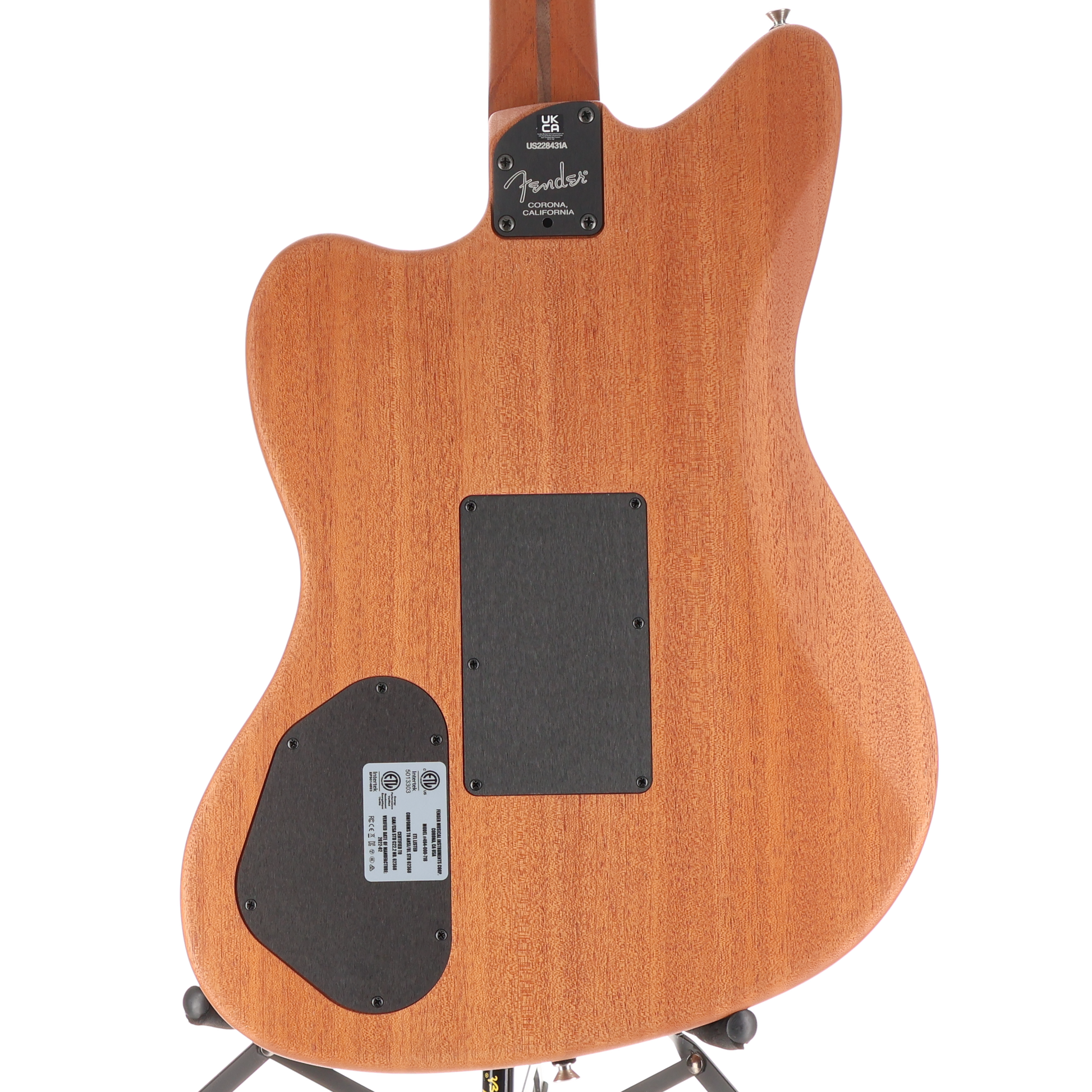 Fender American Acoustasonic Jazzmaster, Natural, Ebony Fingerboard (W6) (8431A)