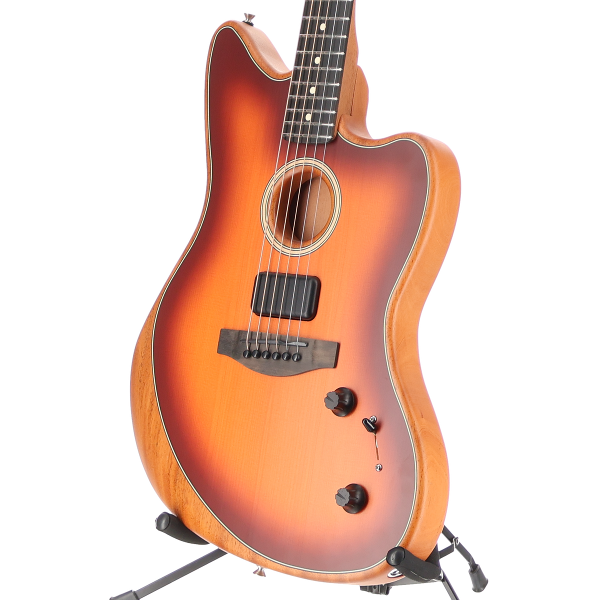 Fender American Acoustasonic Jazzmaster, Tobacco Sunburst, Ebony Fingerboard (Q3) (6298A)