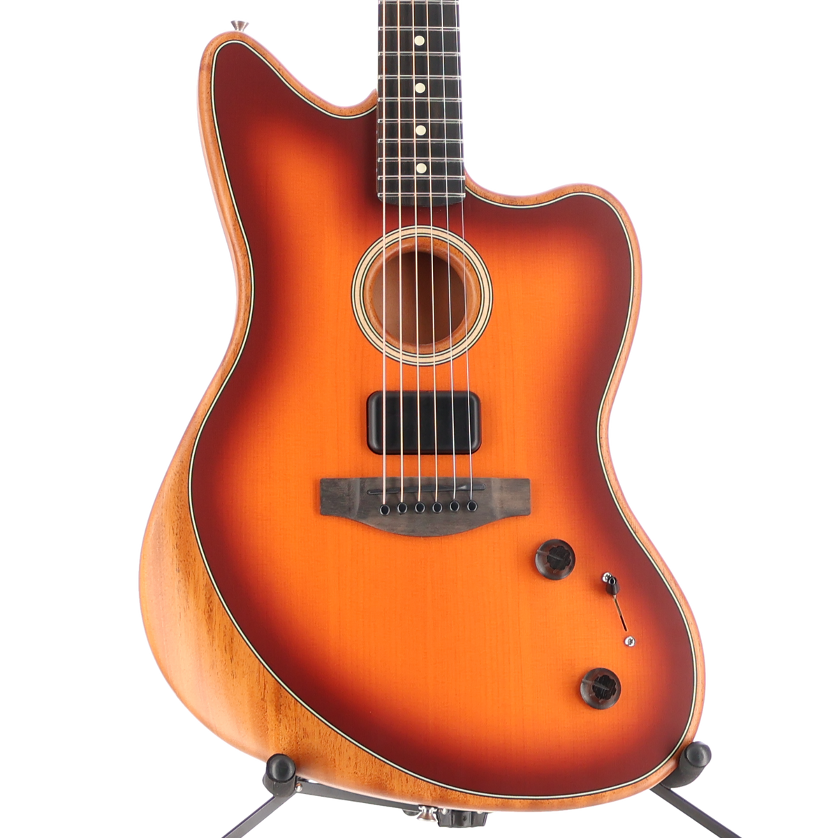 Fender American Acoustasonic Jazzmaster, Tobacco Sunburst, Ebony Fingerboard (Q3) (6298A)