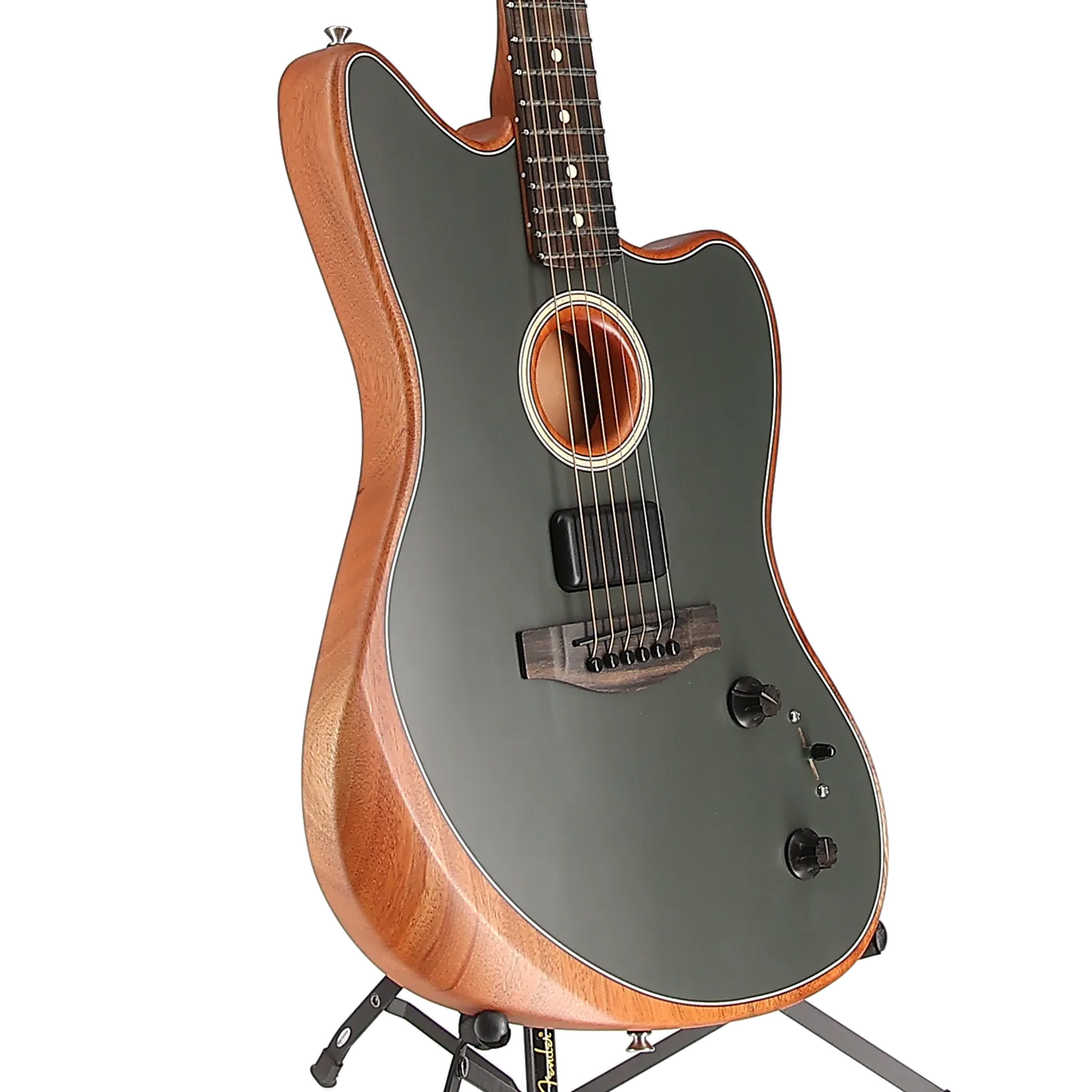 Fender American Acoustasonic Jazzmaster, Tungsten, Ebony Fingerboard (EF2) (6233A)