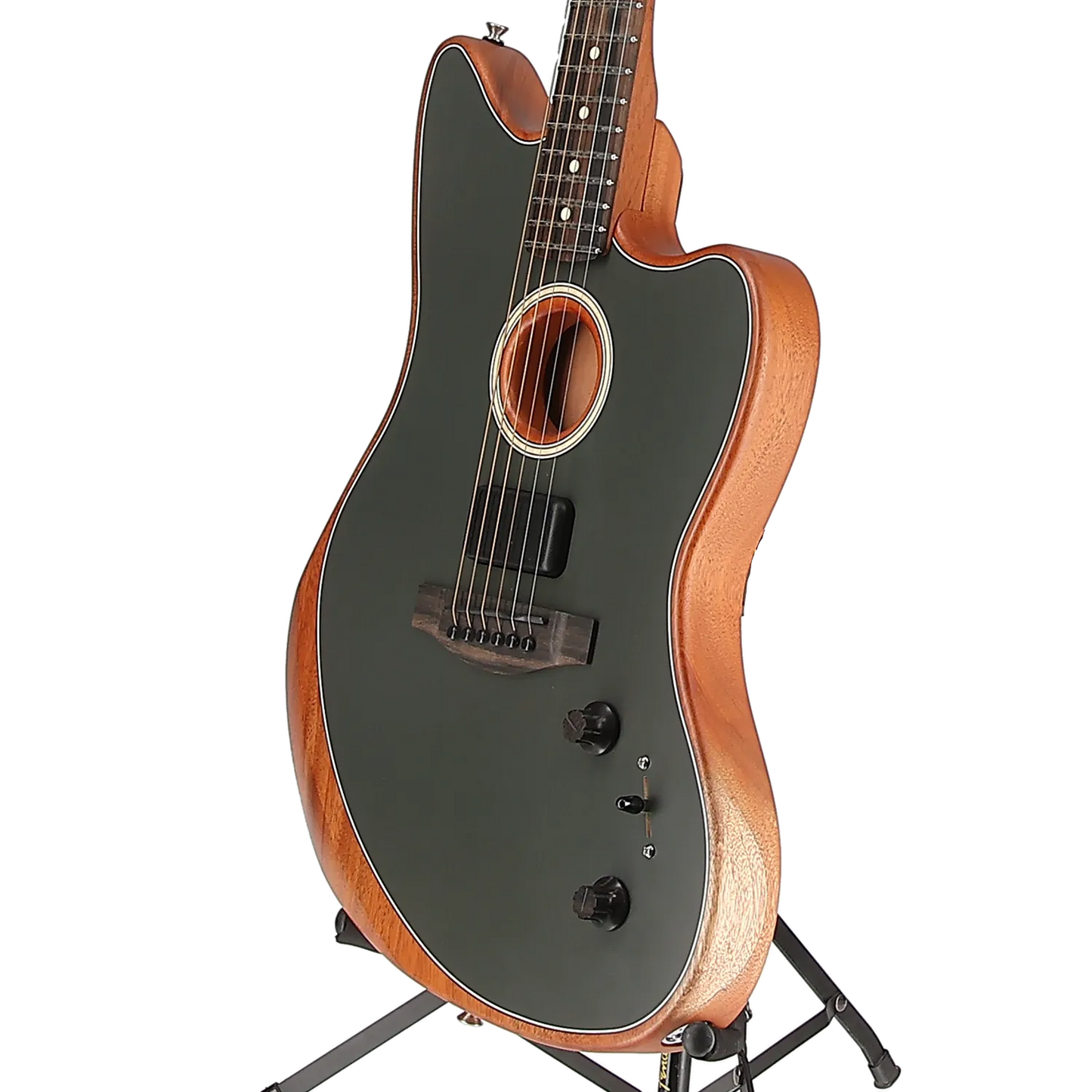 Fender American Acoustasonic Jazzmaster, Tungsten, Ebony Fingerboard (EF2) (6233A)