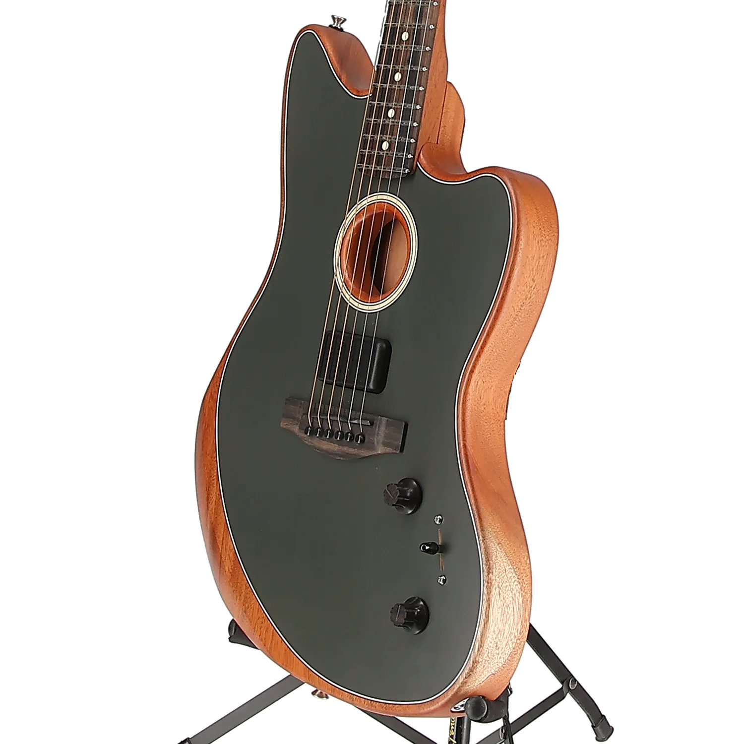 Fender American Acoustasonic Jazzmaster, Tungsten, Ebony Fingerboard (EF2) (6233A)