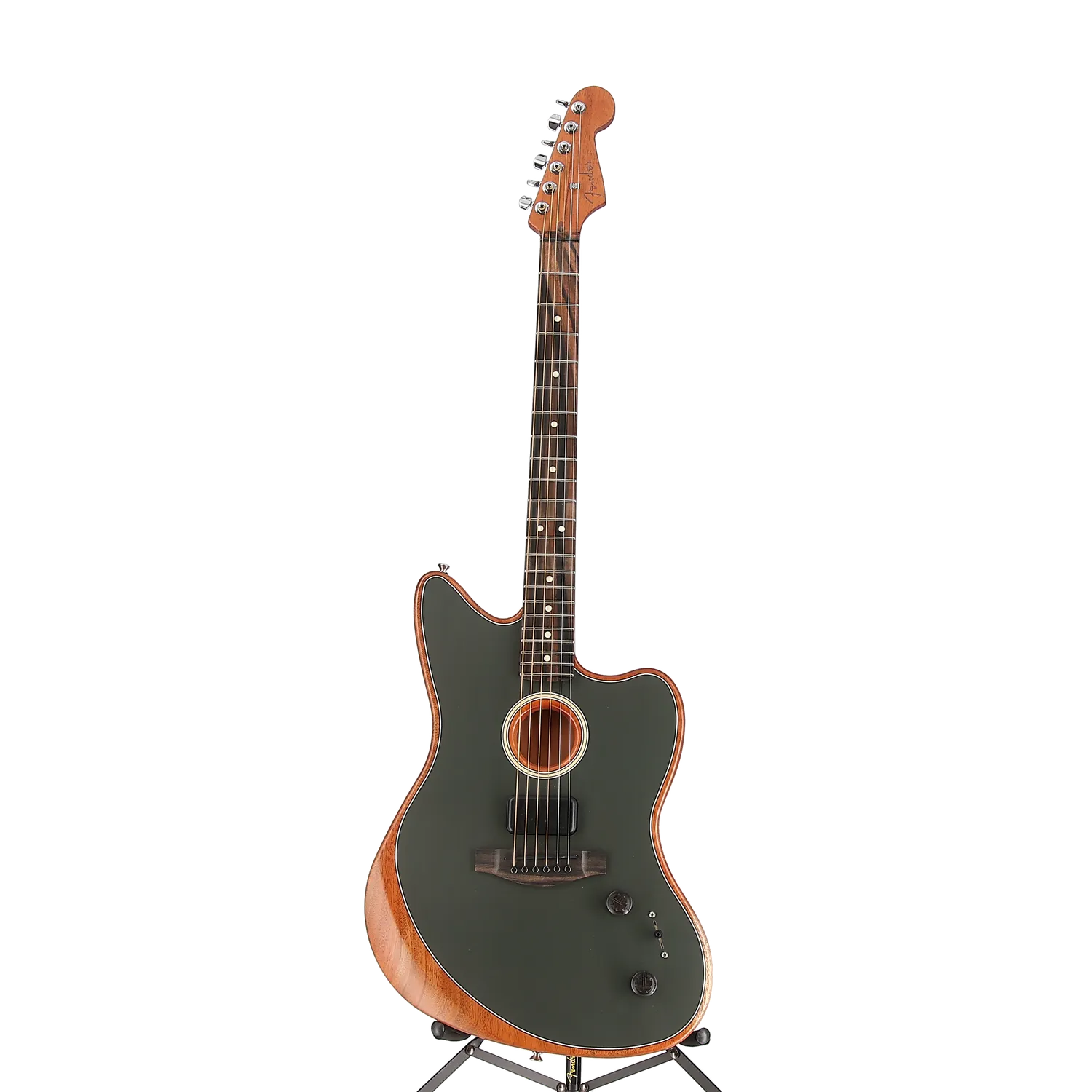 Fender American Acoustasonic Jazzmaster, Tungsten, Ebony Fingerboard (EF2) (6233A)