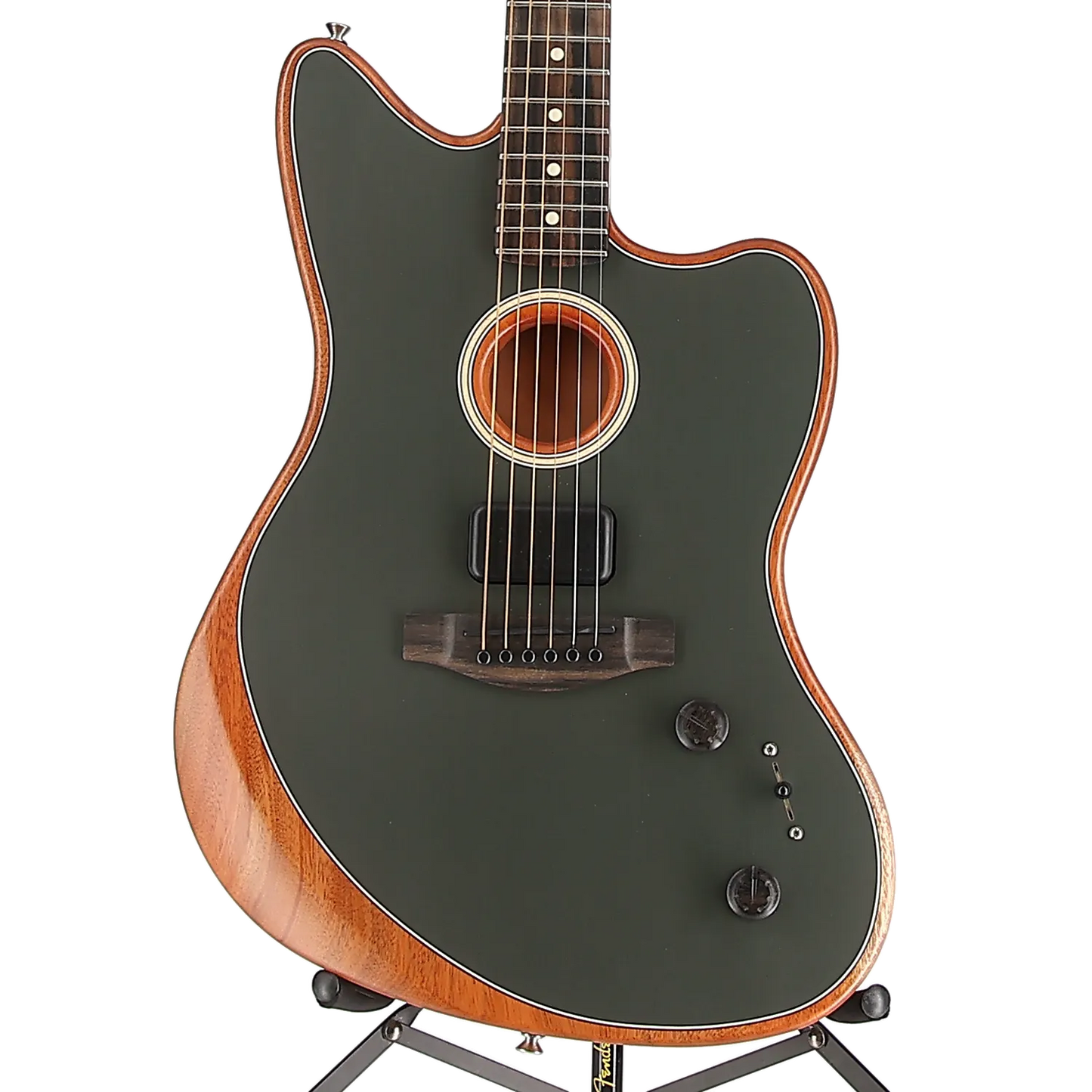 Fender American Acoustasonic Jazzmaster, Tungsten, Ebony Fingerboard (EF2) (6233A)