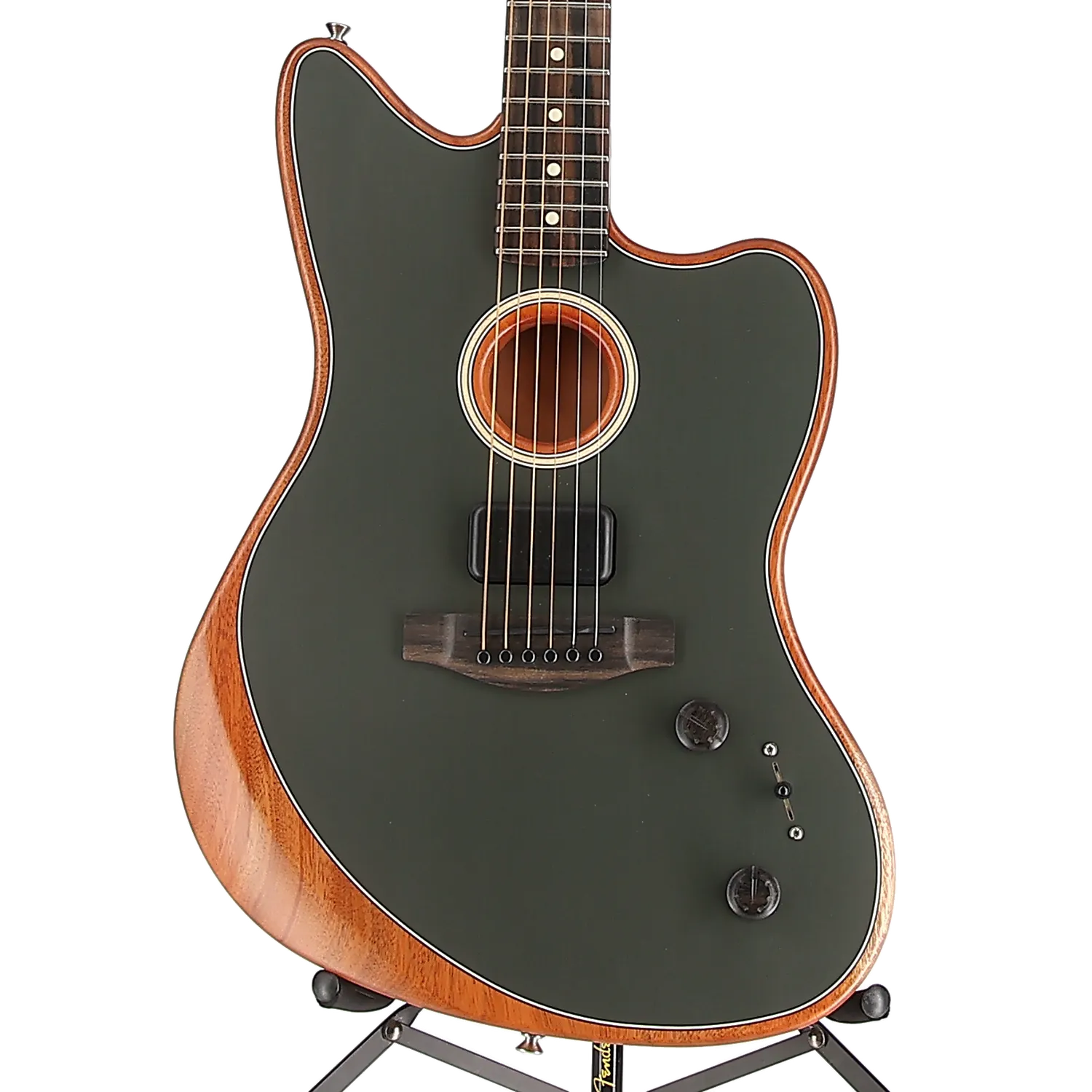 Fender American Acoustasonic Jazzmaster, Tungsten, Ebony Fingerboard (EF2) (6233A)