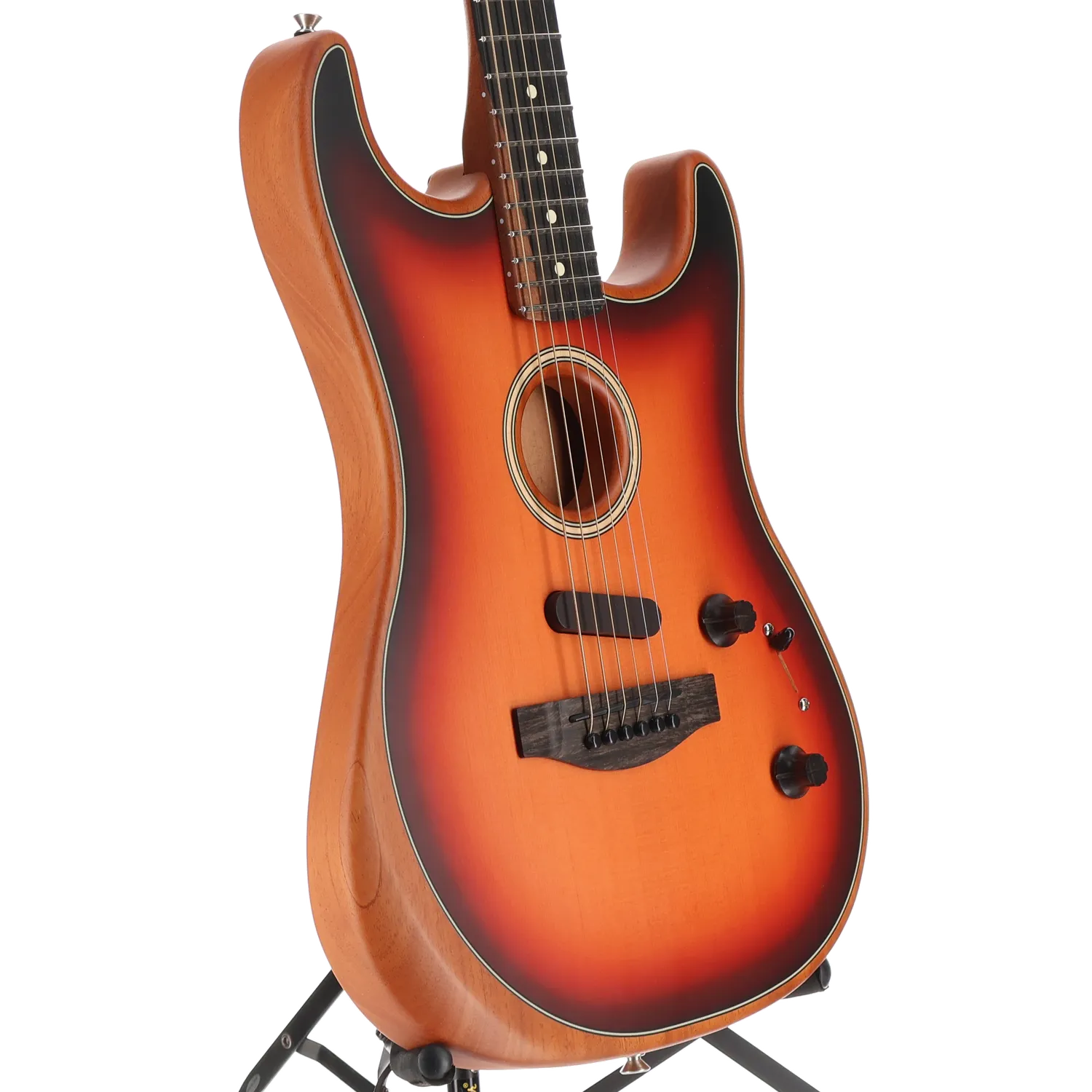 Fender American Acoustasonic Strat, Ebony Fingerboard, 3-Color Sunburst (AA12) (4863A)