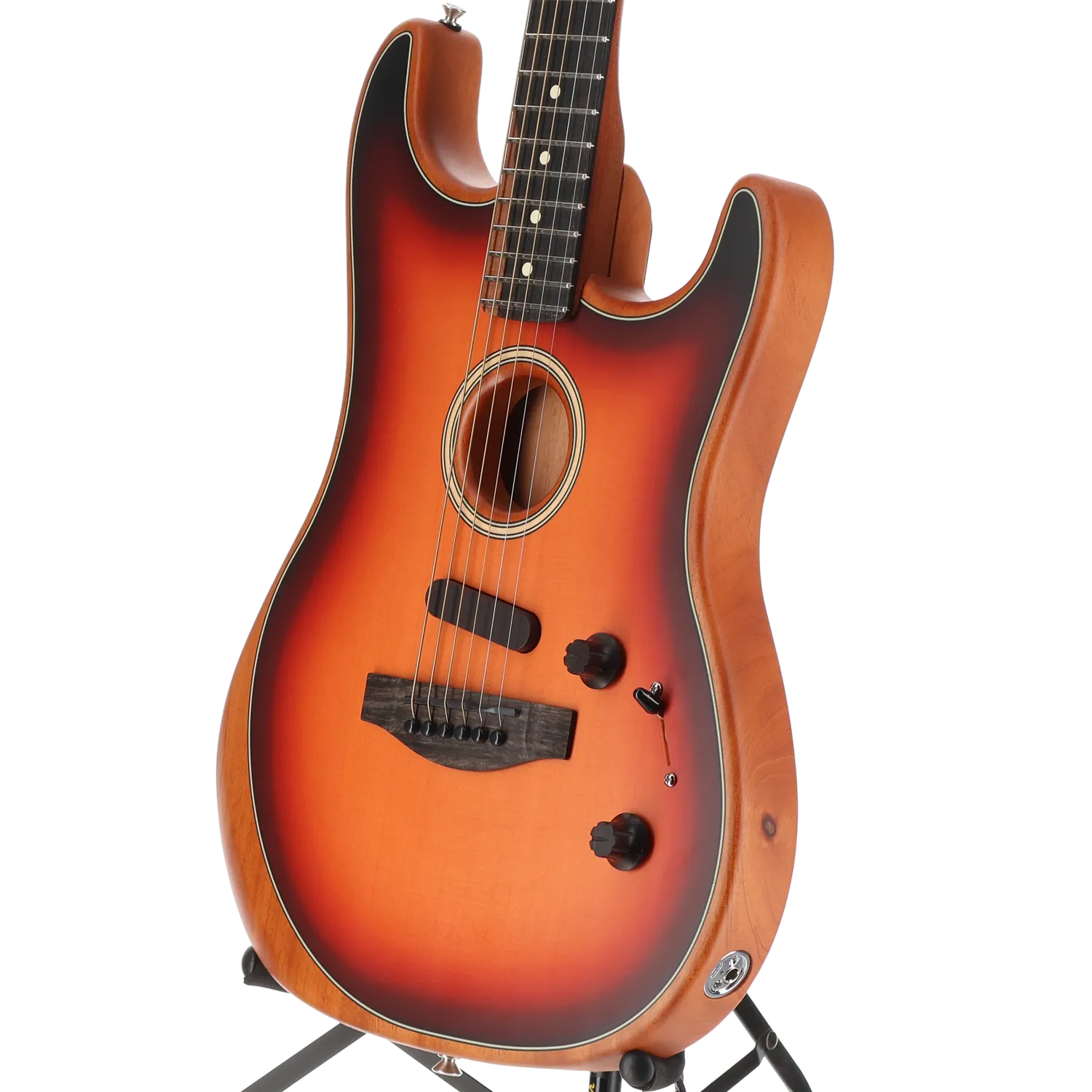 Fender American Acoustasonic Strat, Ebony Fingerboard, 3-Color Sunburst (AA12) (4863A)