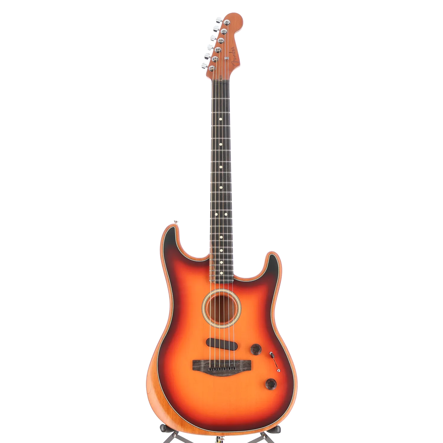 Fender American Acoustasonic Strat, Ebony Fingerboard, 3-Color Sunburst (AA12) (4863A)