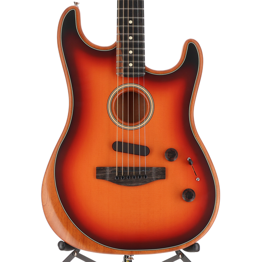Fender American Acoustasonic Strat, Ebony Fingerboard, 3-Color Sunburst, Fully Tested (AA12) (4863A)