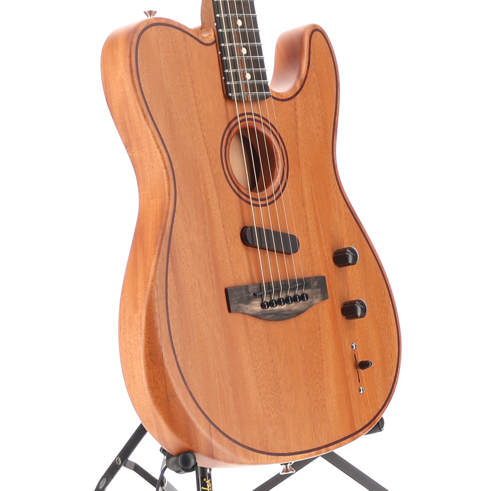 Fender American Acoustasonic Telecaster All-Mahogany, Ebony Fingerboard, Natural (C4) (3481A)