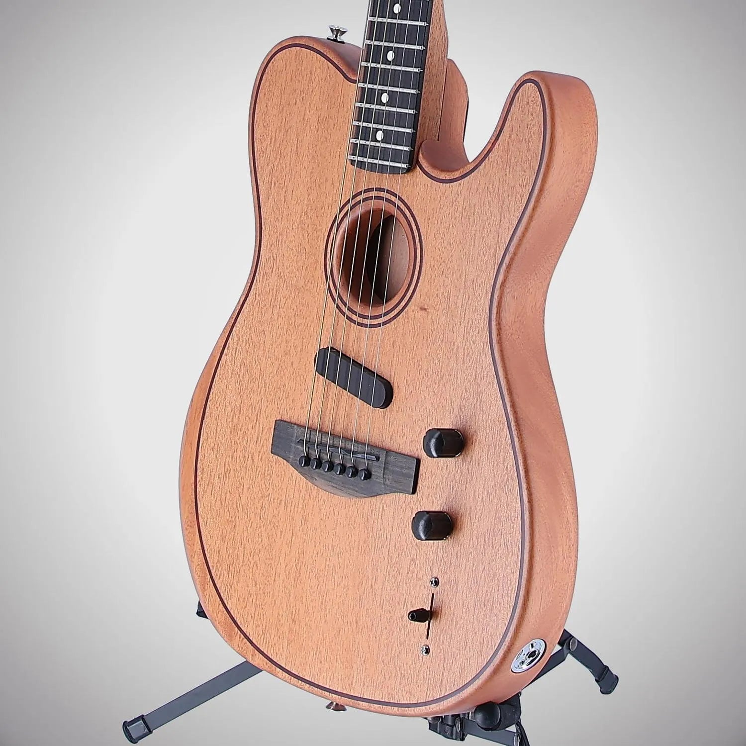 Fender American Acoustasonic Telecaster All-Mahogany, Ebony Fingerboard, Natural (EH6) (0553A)