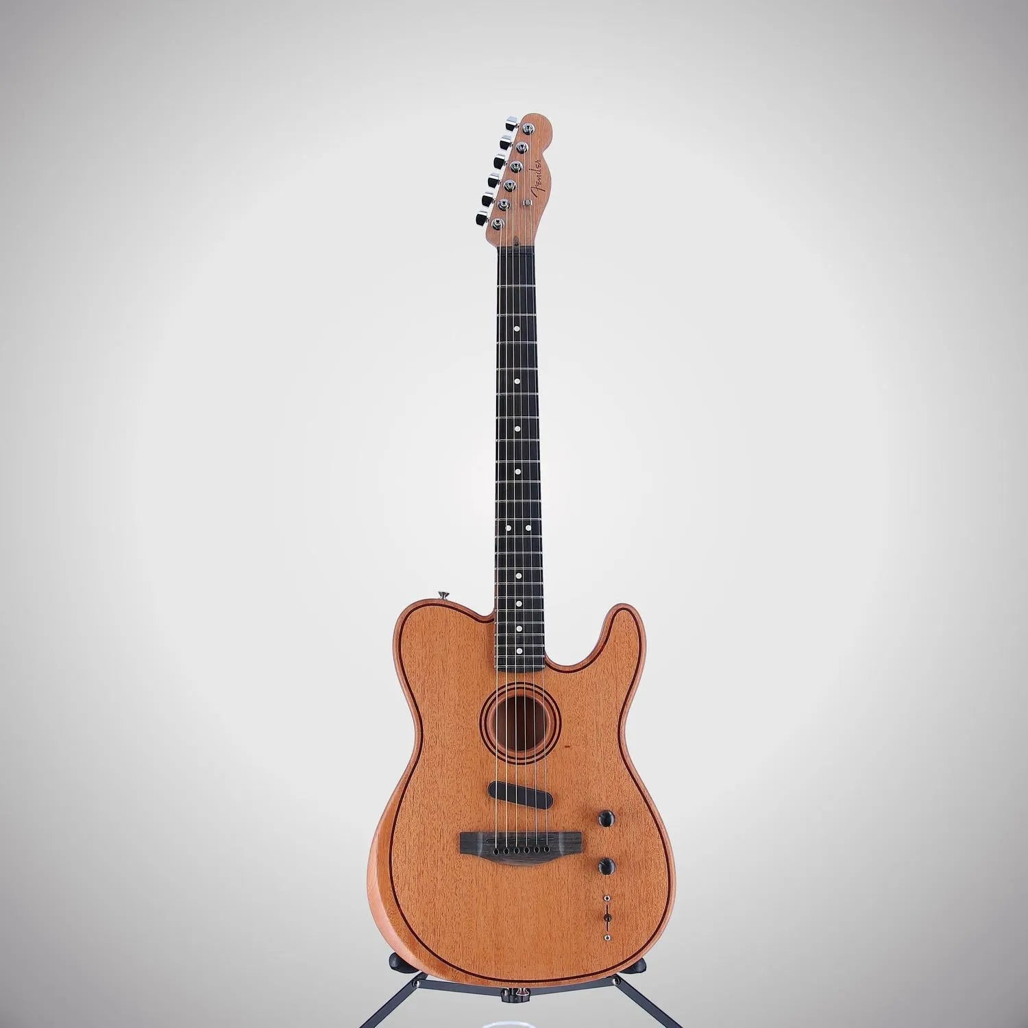 Fender American Acoustasonic Telecaster All-Mahogany, Ebony Fingerboard, Natural (EH6) (0553A)