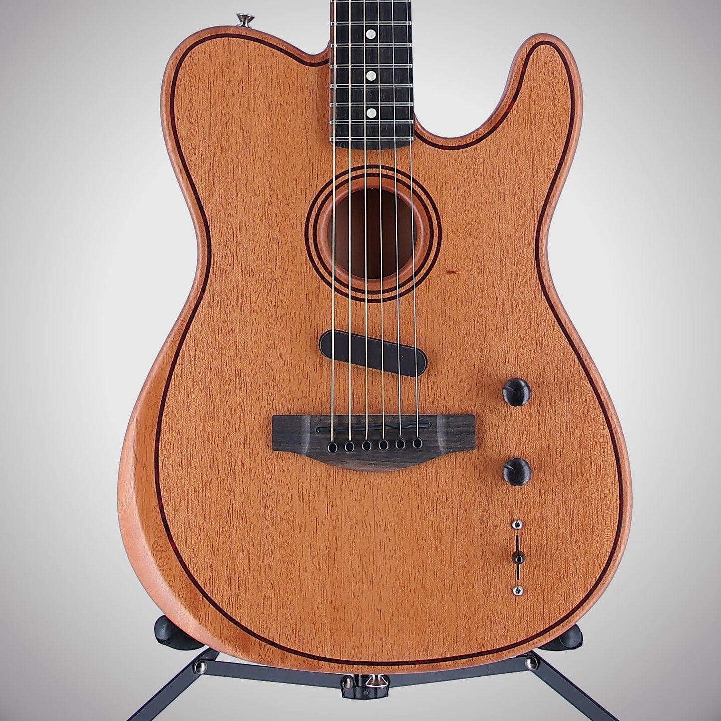 Fender American Acoustasonic Telecaster All-Mahogany, Ebony Fingerboard, Natural (EH6) (0553A)