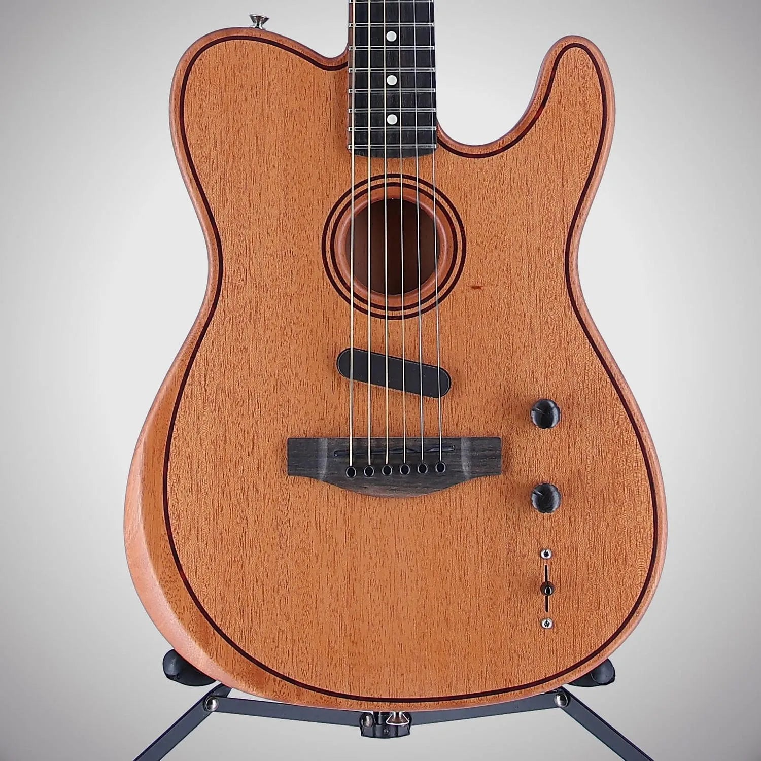 Fender American Acoustasonic Telecaster All-Mahogany, Ebony Fingerboard, Natural (EH6) (0553A)