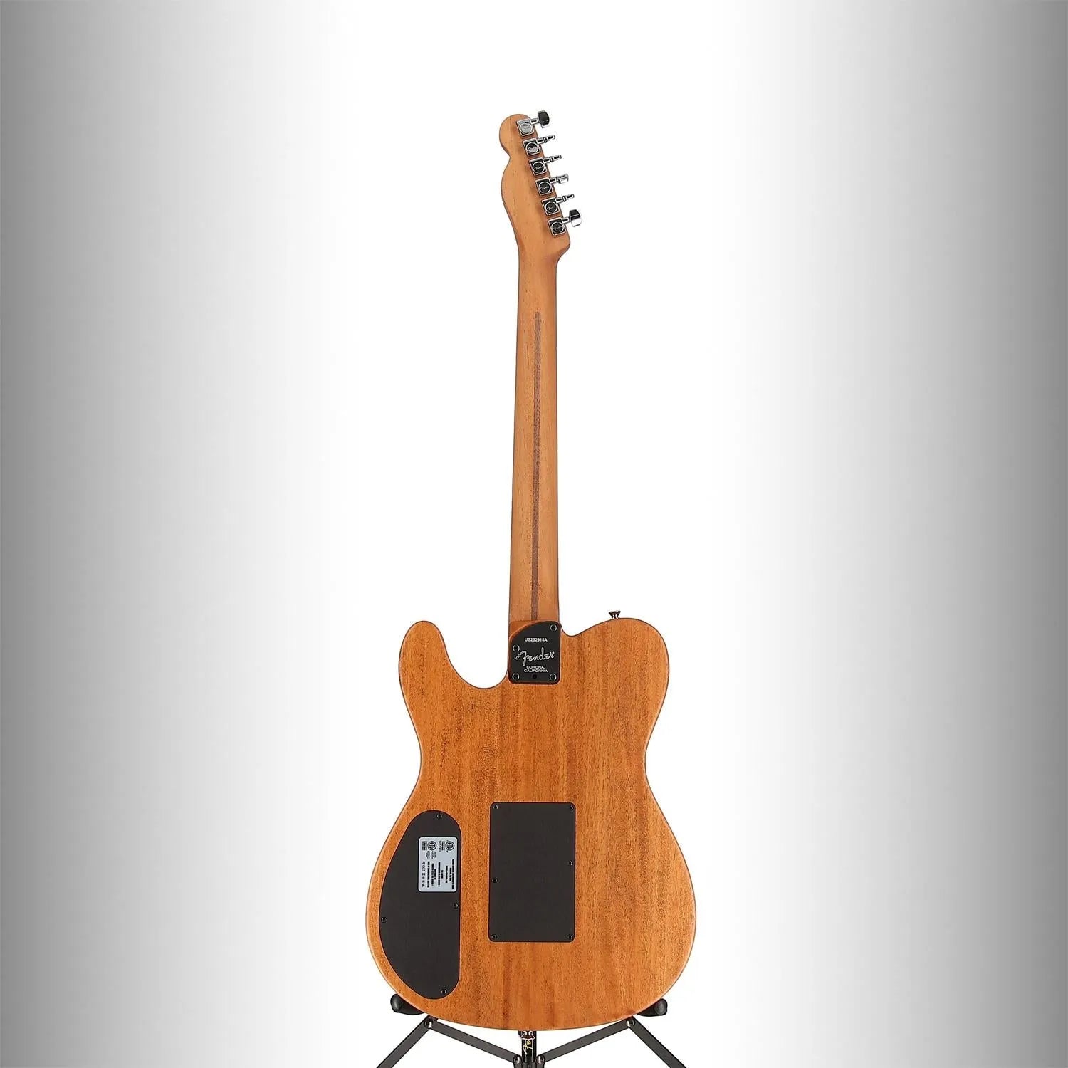 Fender American Acoustasonic Telecaster, Ebony Fingerboard, Black (Q12) (2915A)