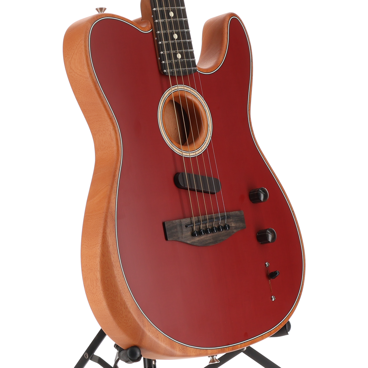 Fender American Acoustasonic Telecaster, Ebony Fingerboard, Crimson Red (G1) (4165A)