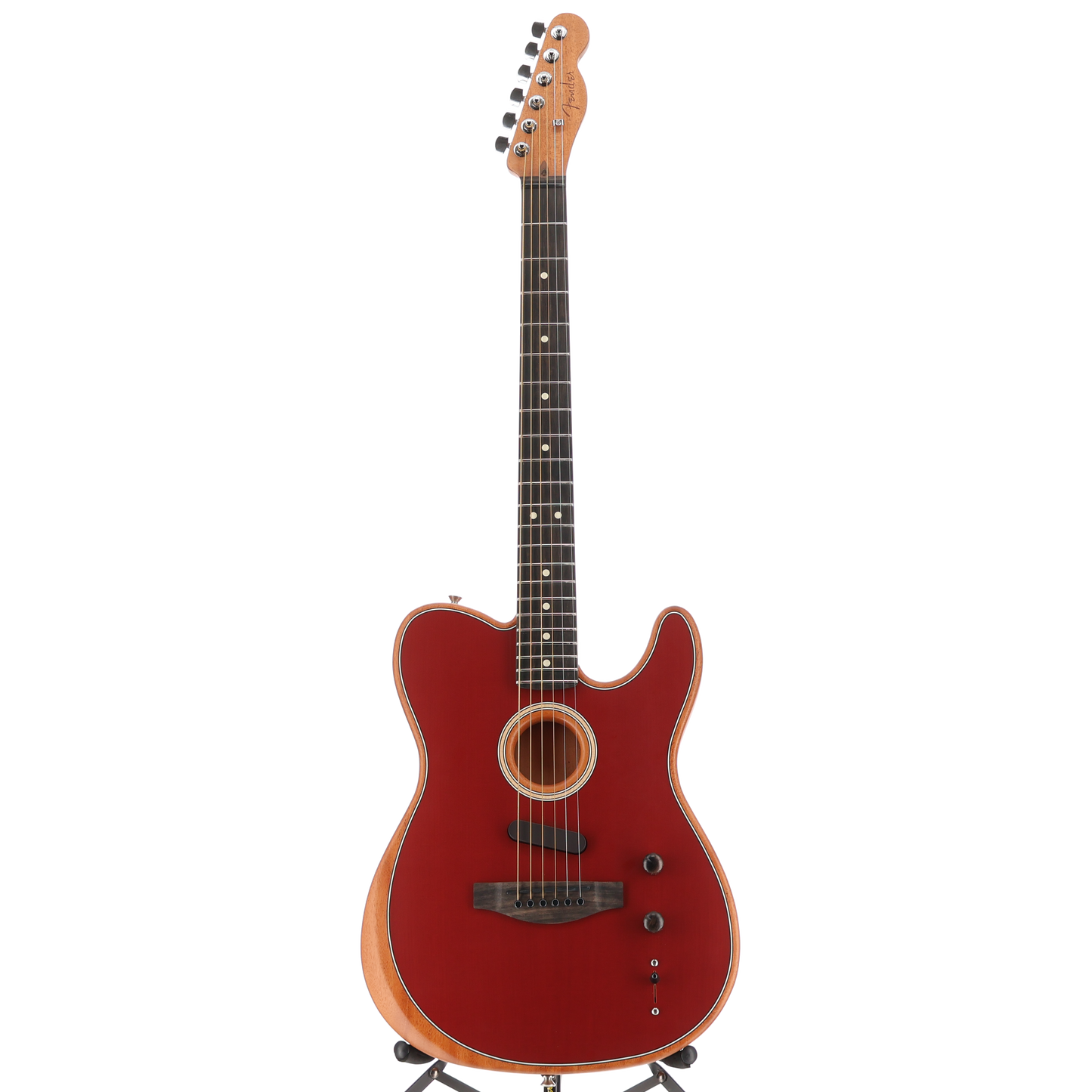 Fender American Acoustasonic Telecaster, Ebony Fingerboard, Crimson Red (G1) (4165A)