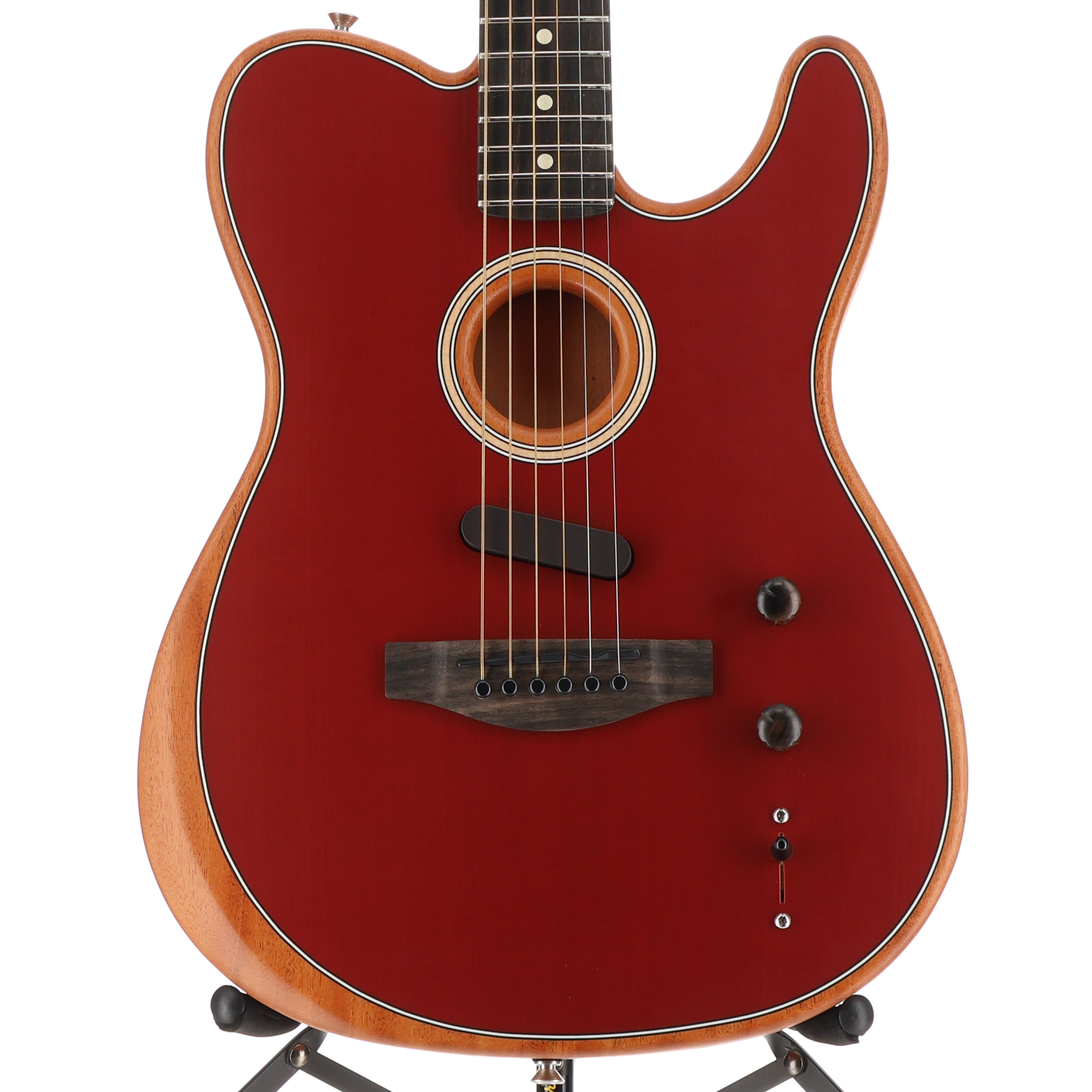 Fender American Acoustasonic Telecaster, Ebony Fingerboard, Crimson Red (G1) (4165A)