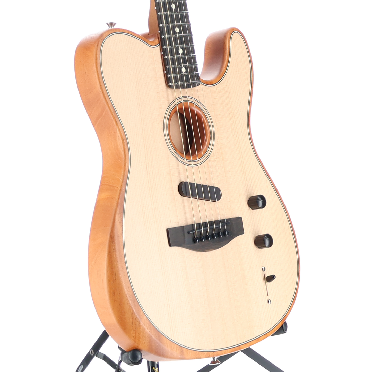 Fender American Acoustasonic Telecaster, Ebony Fingerboard, Natural (B1) (3287A)