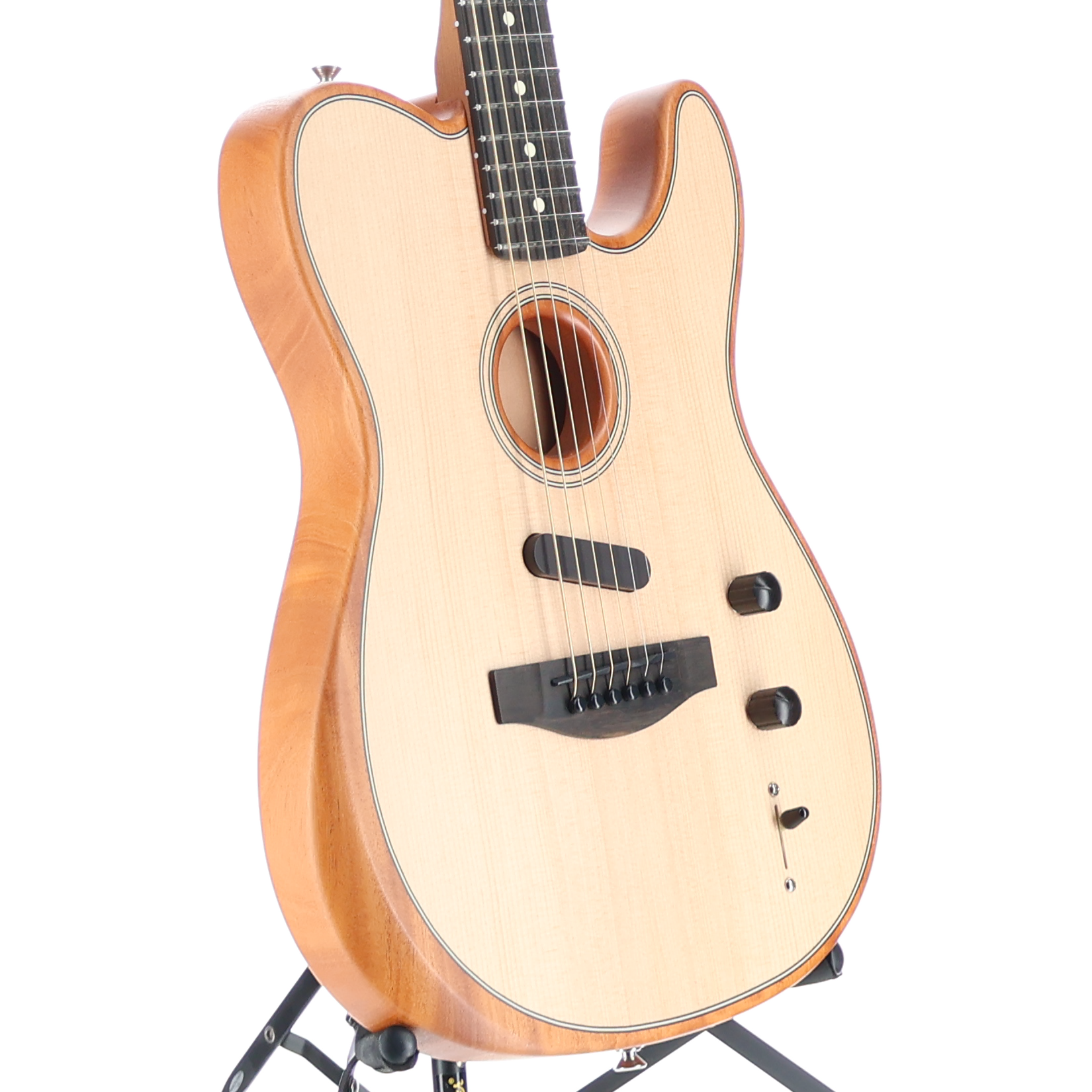 Fender American Acoustasonic Telecaster, Ebony Fingerboard, Natural (B1) (3287A)