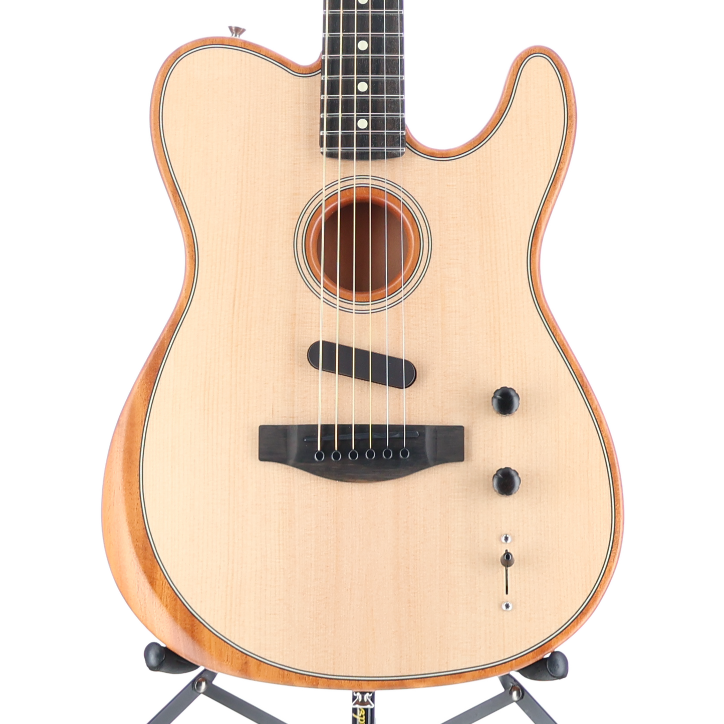 Fender American Acoustasonic Telecaster, Ebony Fingerboard, Natural (B1) (3287A)