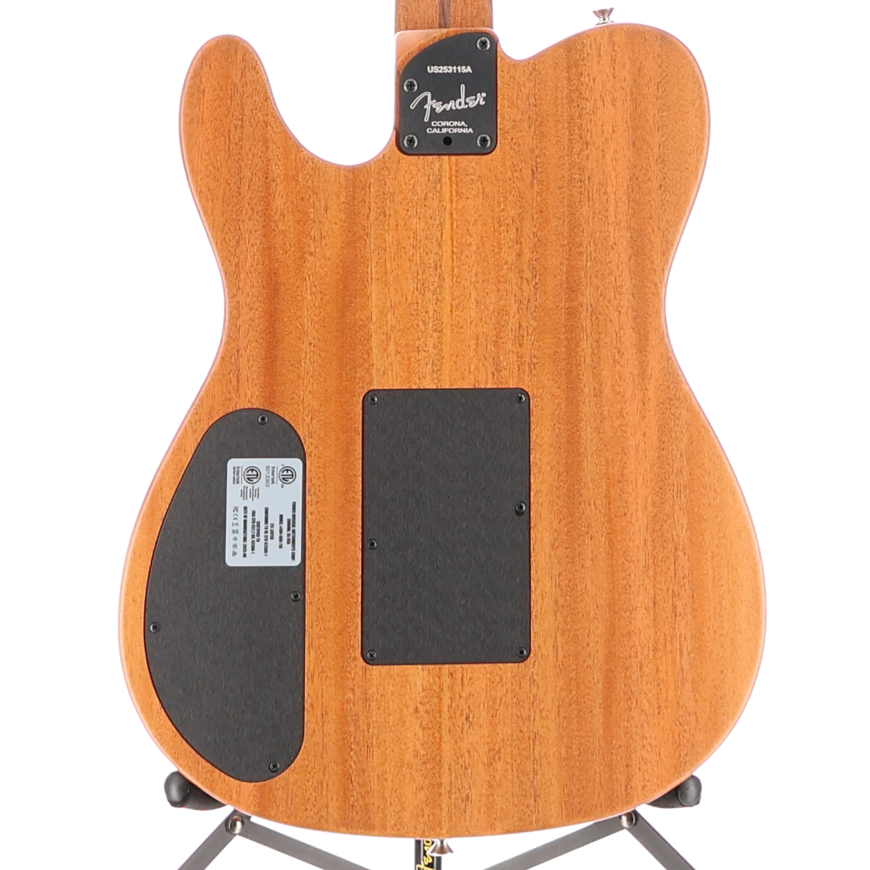 Fender American Acoustasonic Telecaster, Ebony Fingerboard, Natural (C8) (3115A)