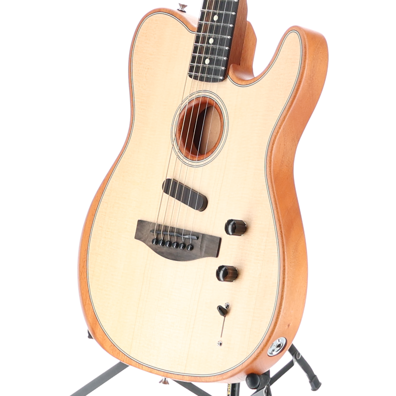 Fender American Acoustasonic Telecaster, Ebony Fingerboard, Natural (C8) (3115A)
