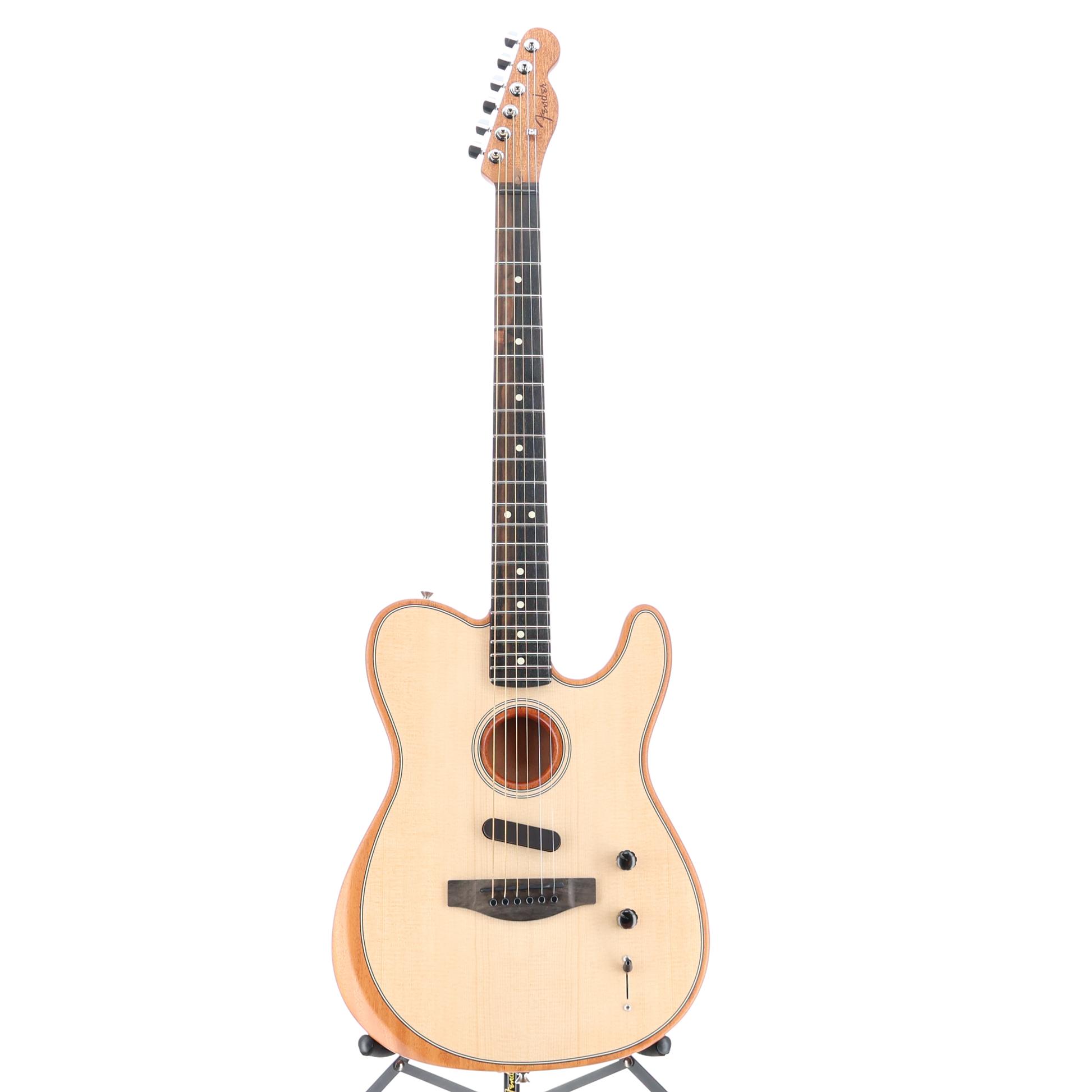Fender American Acoustasonic Telecaster, Ebony Fingerboard, Natural (C8) (3115A)