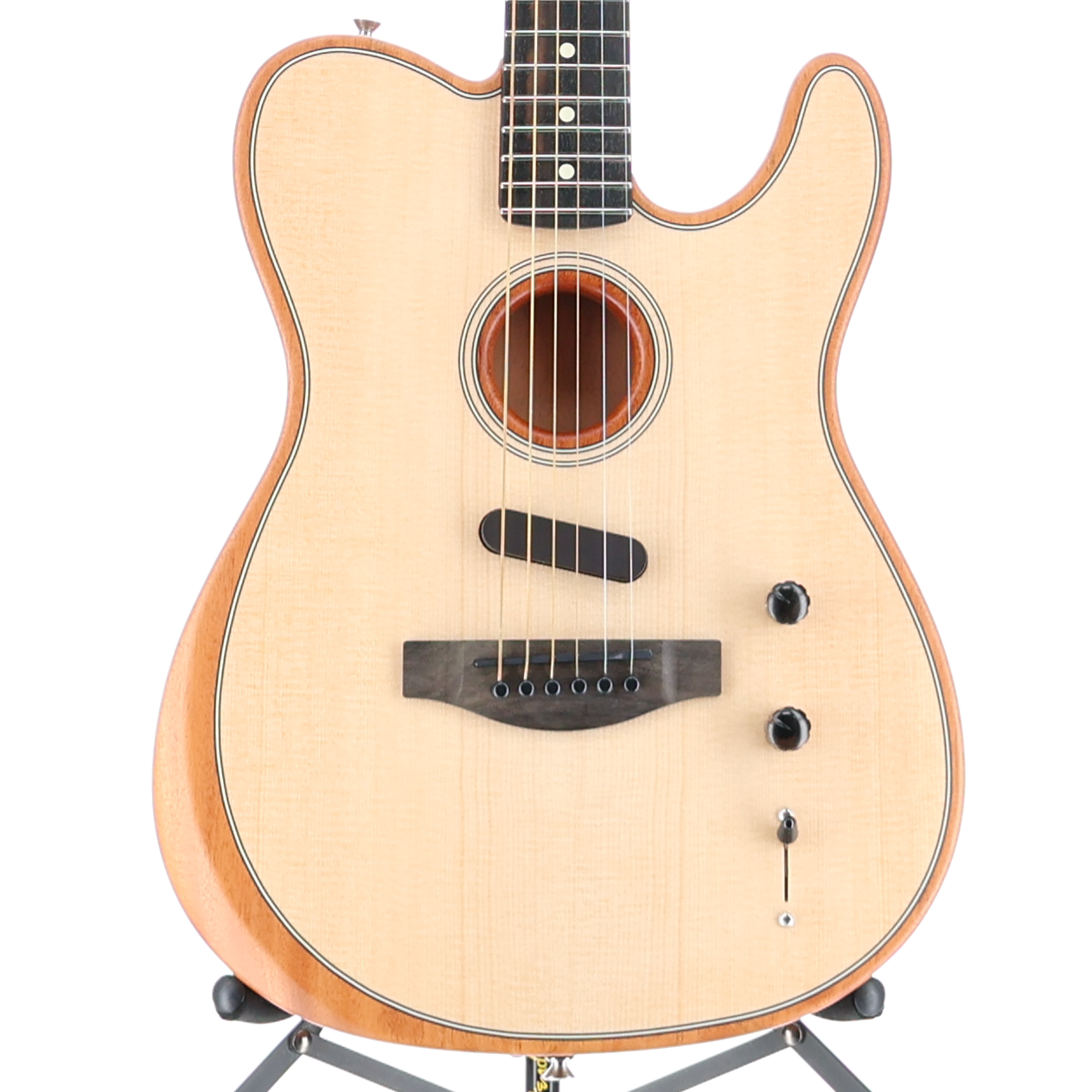 Fender American Acoustasonic Telecaster, Ebony Fingerboard, Natural (C8) (3115A)